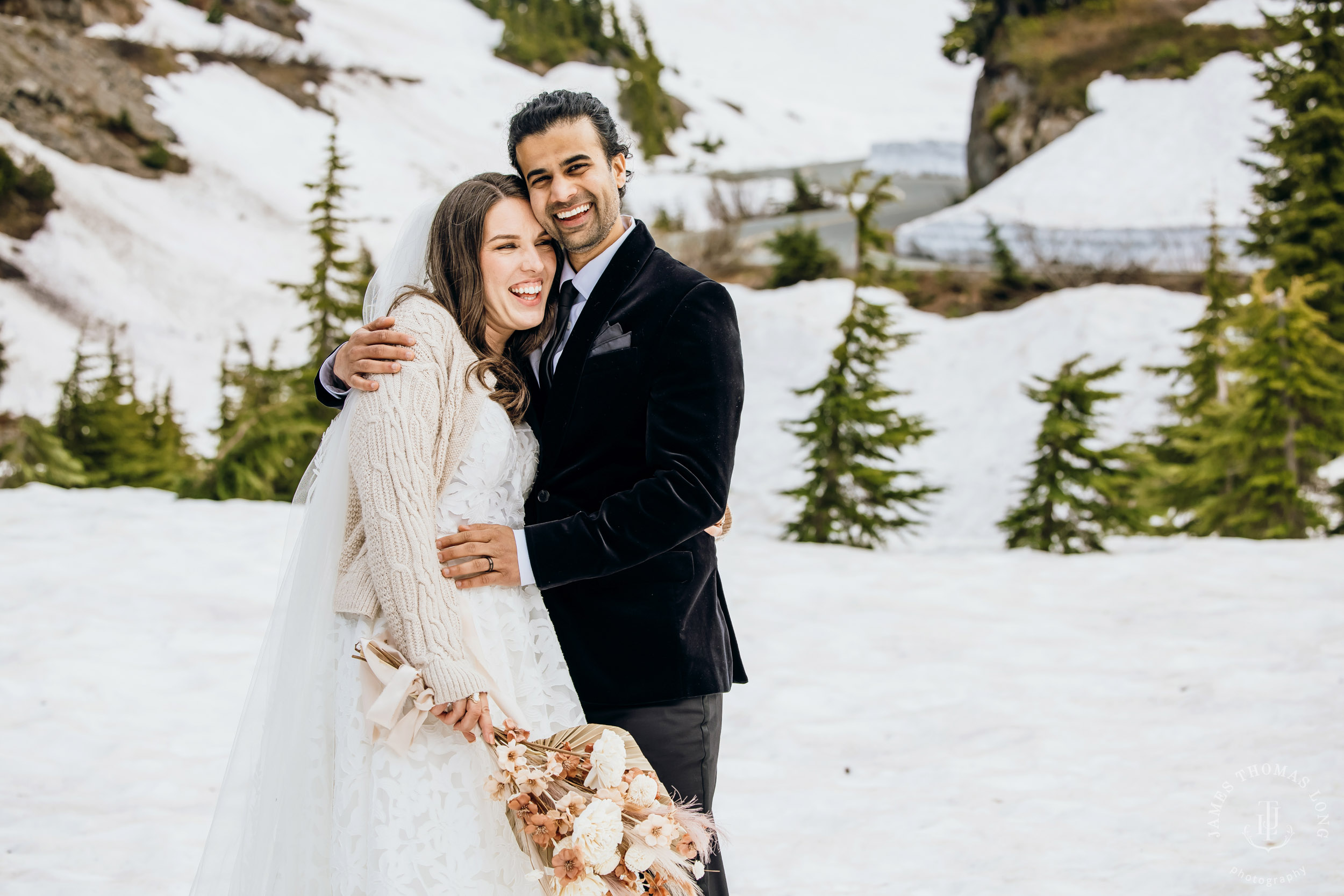 Mount Baker North Cascades adventure elopement by Seattle wedding photographer James Thomas Long Photography