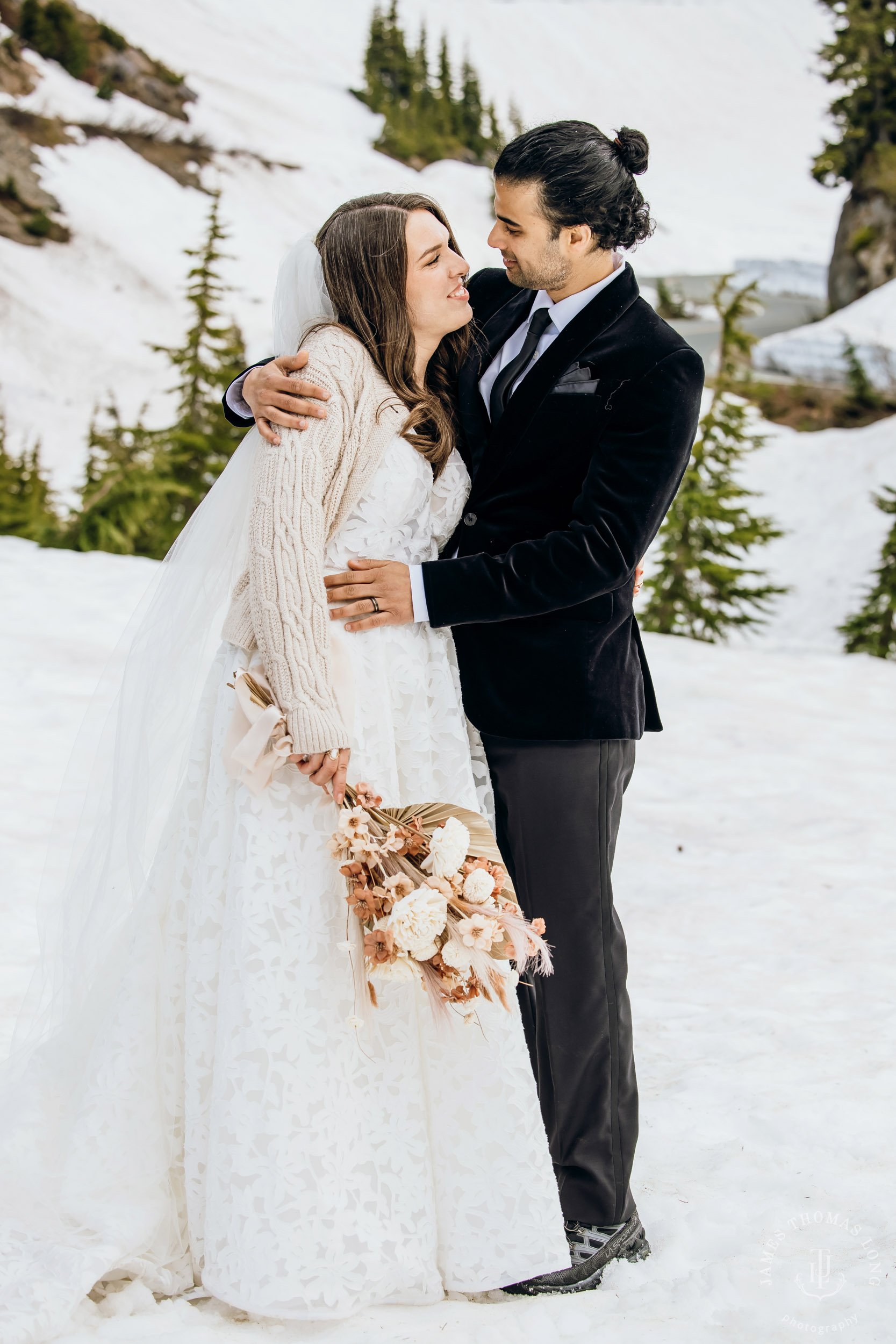 Mount Baker North Cascades adventure elopement by Seattle wedding photographer James Thomas Long Photography