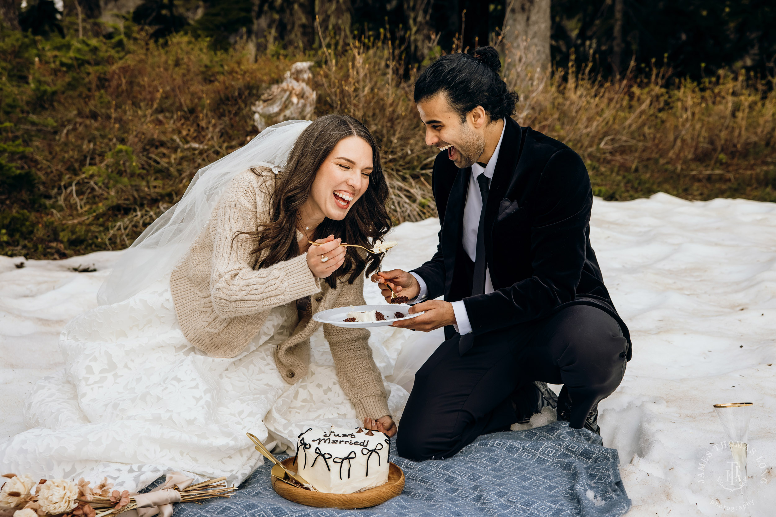 Mount Baker North Cascades adventure elopement by Seattle wedding photographer James Thomas Long Photography