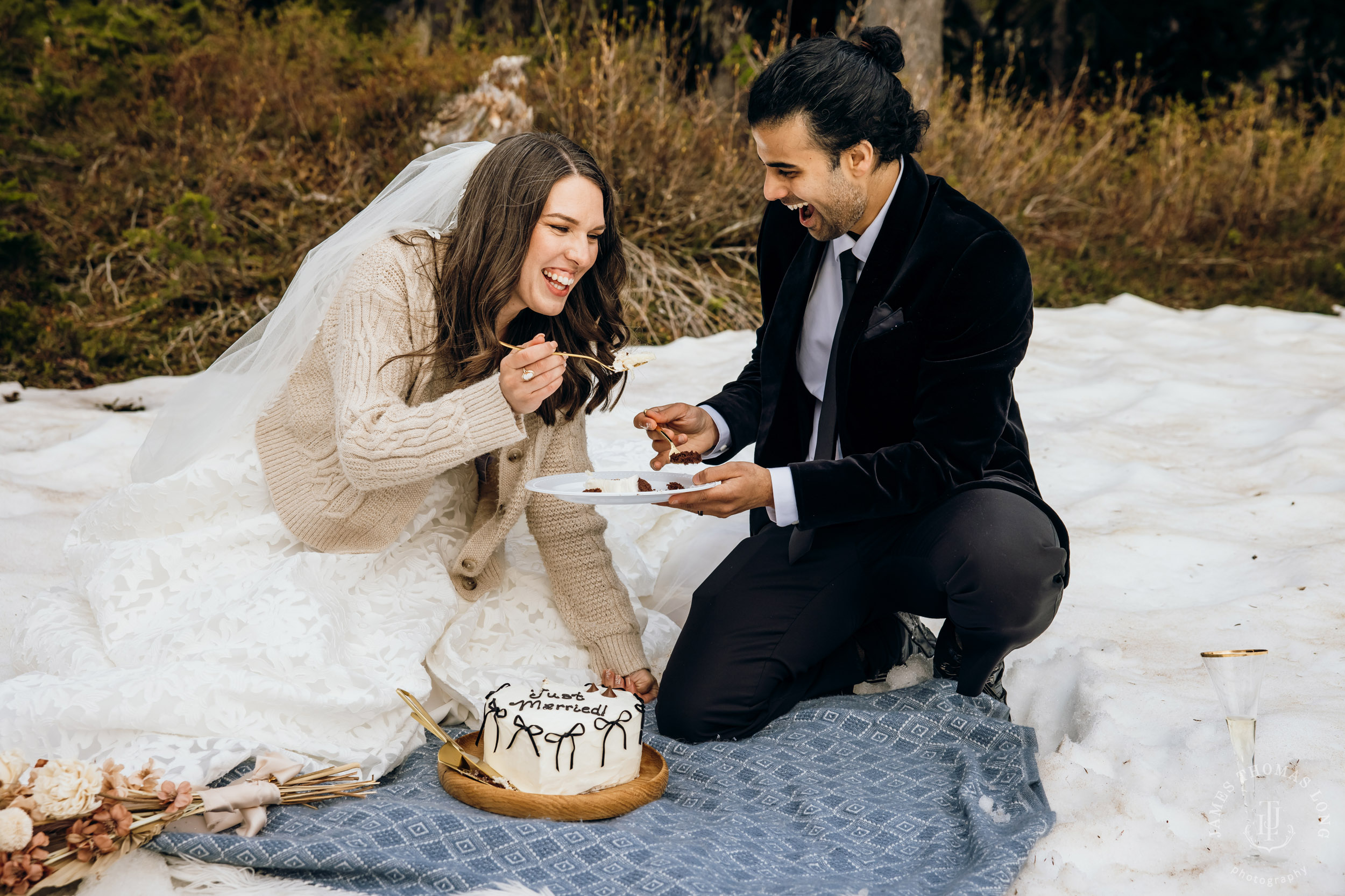 Mount Baker North Cascades adventure elopement by Seattle wedding photographer James Thomas Long Photography
