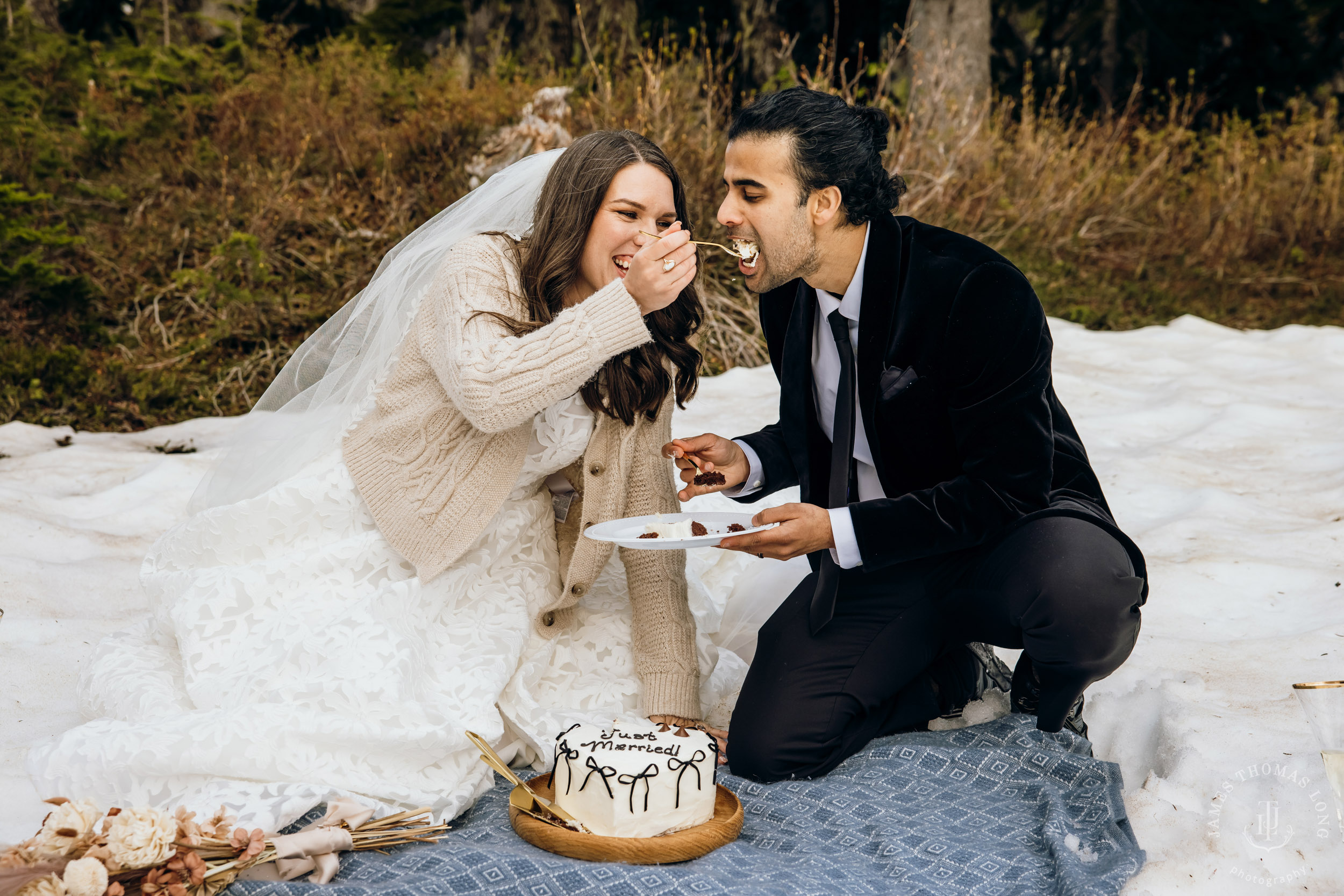 Mount Baker North Cascades adventure elopement by Seattle wedding photographer James Thomas Long Photography
