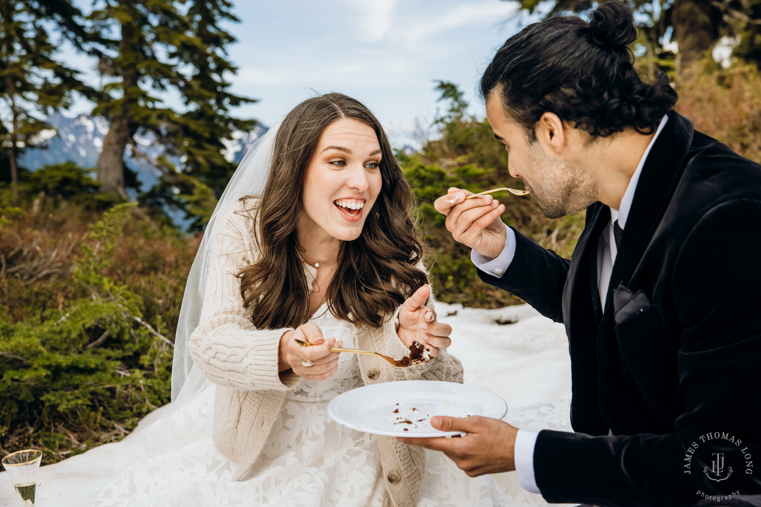 Mount Baker North Cascades adventure elopement by Seattle wedding photographer James Thomas Long Photography
