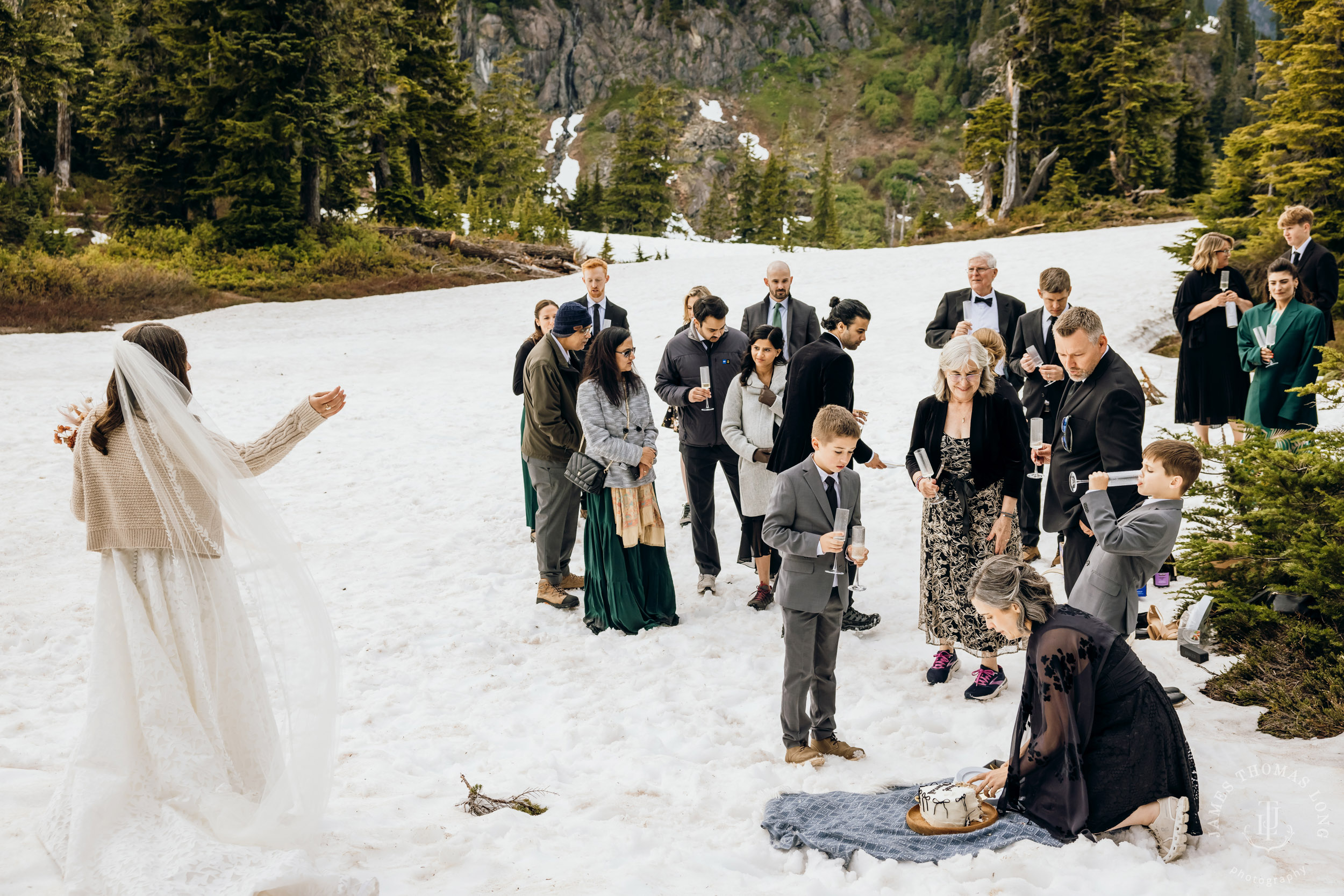 Mount Baker North Cascades adventure elopement by Seattle wedding photographer James Thomas Long Photography