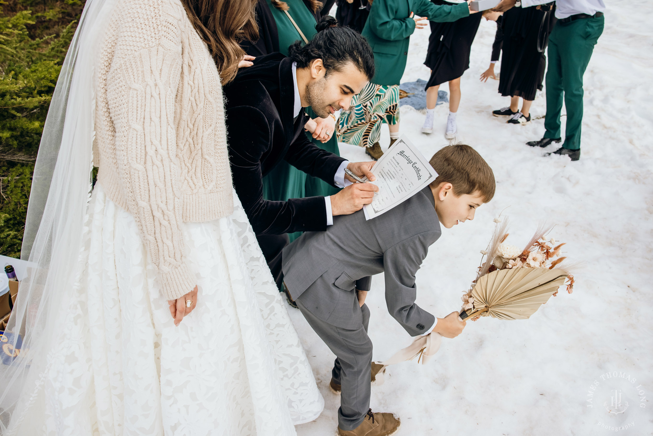 Mount Baker North Cascades adventure elopement by Seattle wedding photographer James Thomas Long Photography