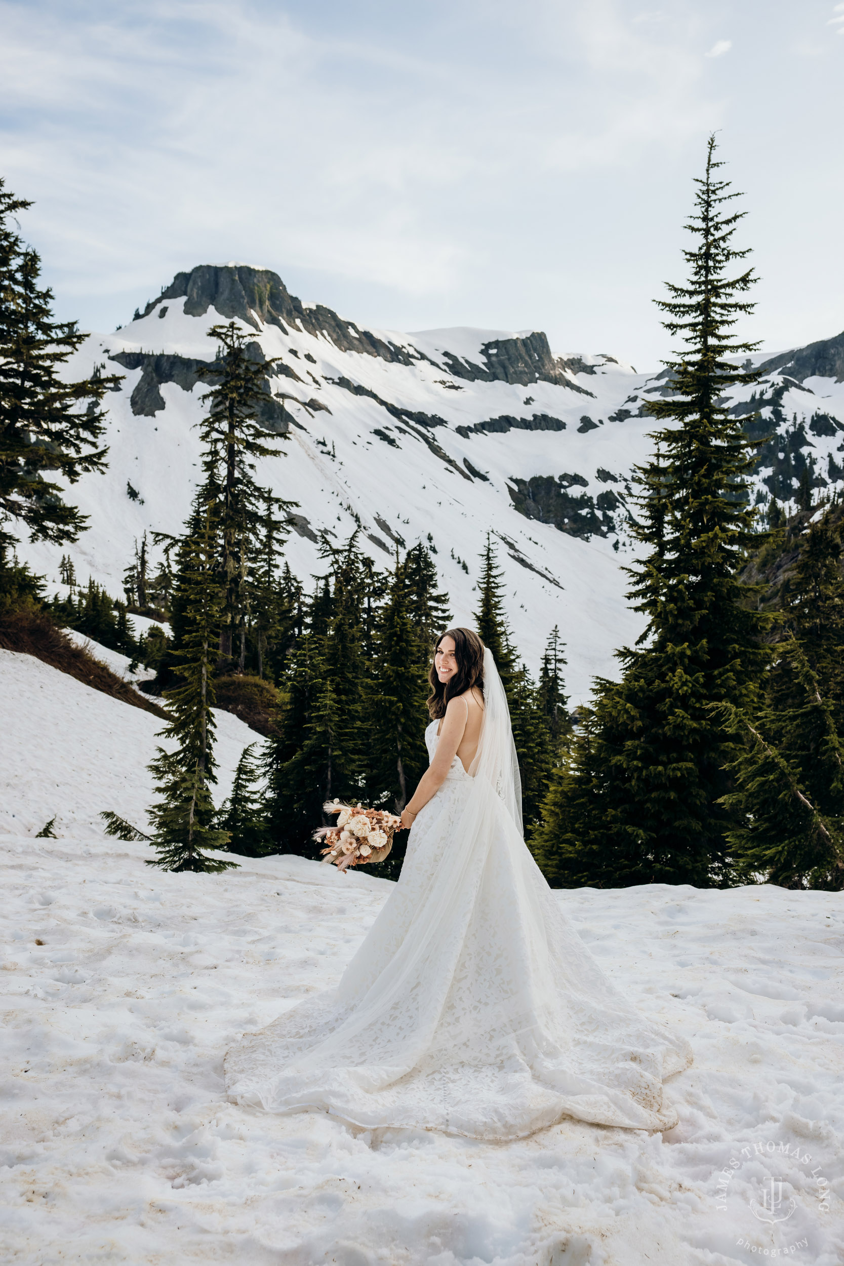 Mount Baker North Cascades adventure elopement by Seattle wedding photographer James Thomas Long Photography
