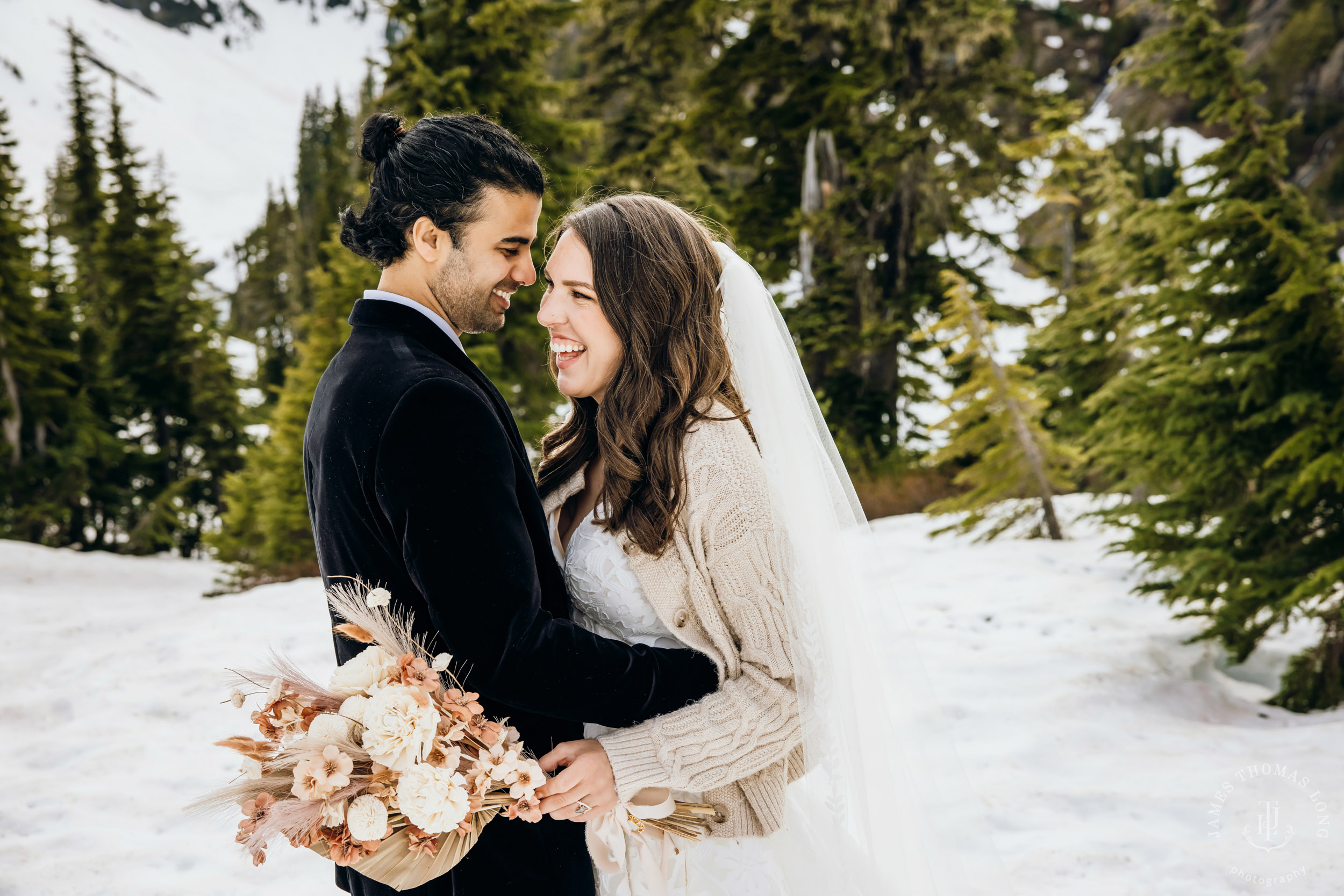 Mount Baker North Cascades adventure elopement by Seattle wedding photographer James Thomas Long Photography