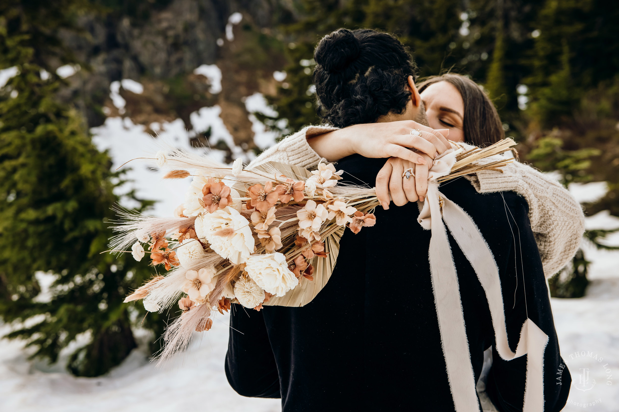 Mount Baker North Cascades adventure elopement by Seattle wedding photographer James Thomas Long Photography