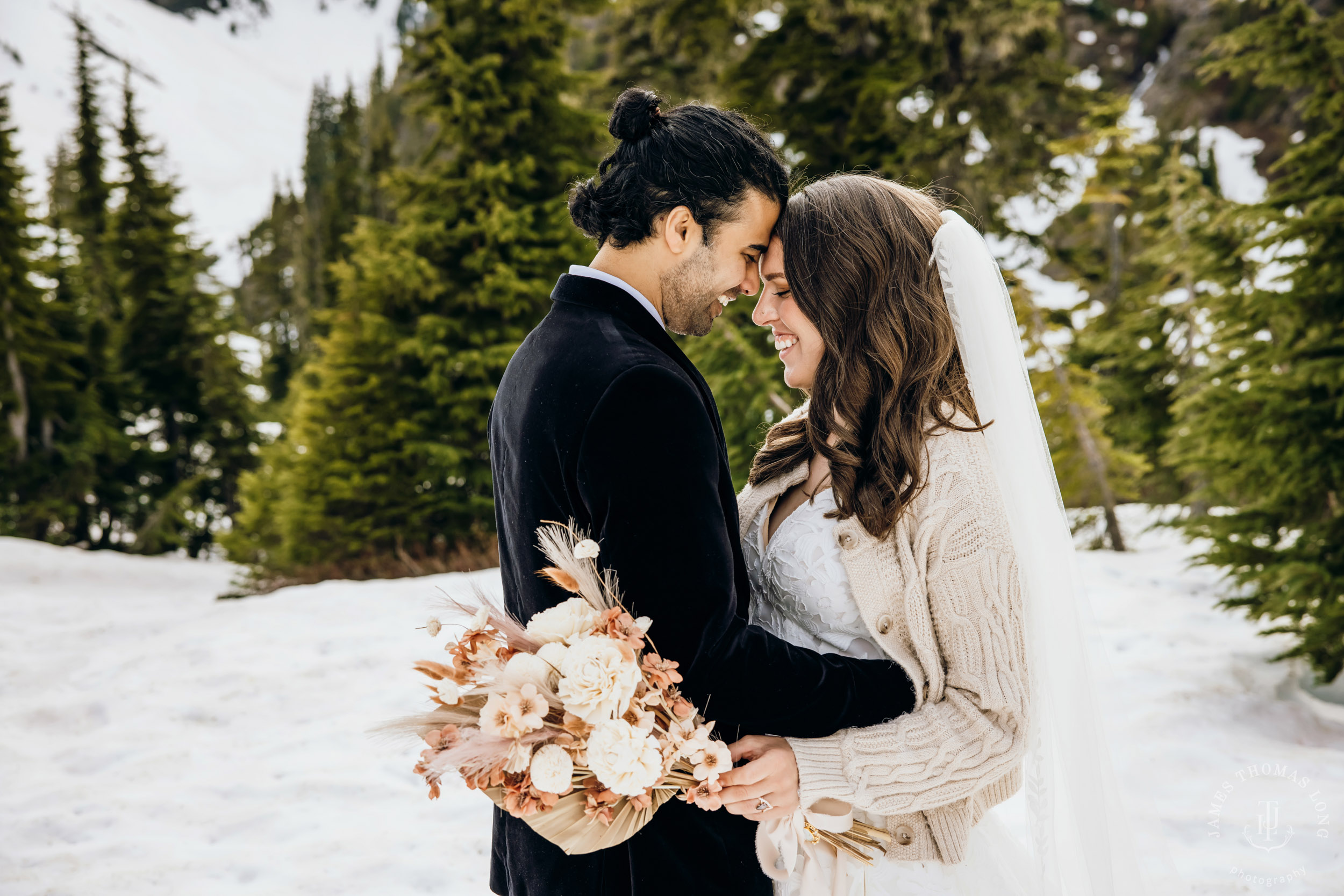 Mount Baker North Cascades adventure elopement by Seattle wedding photographer James Thomas Long Photography