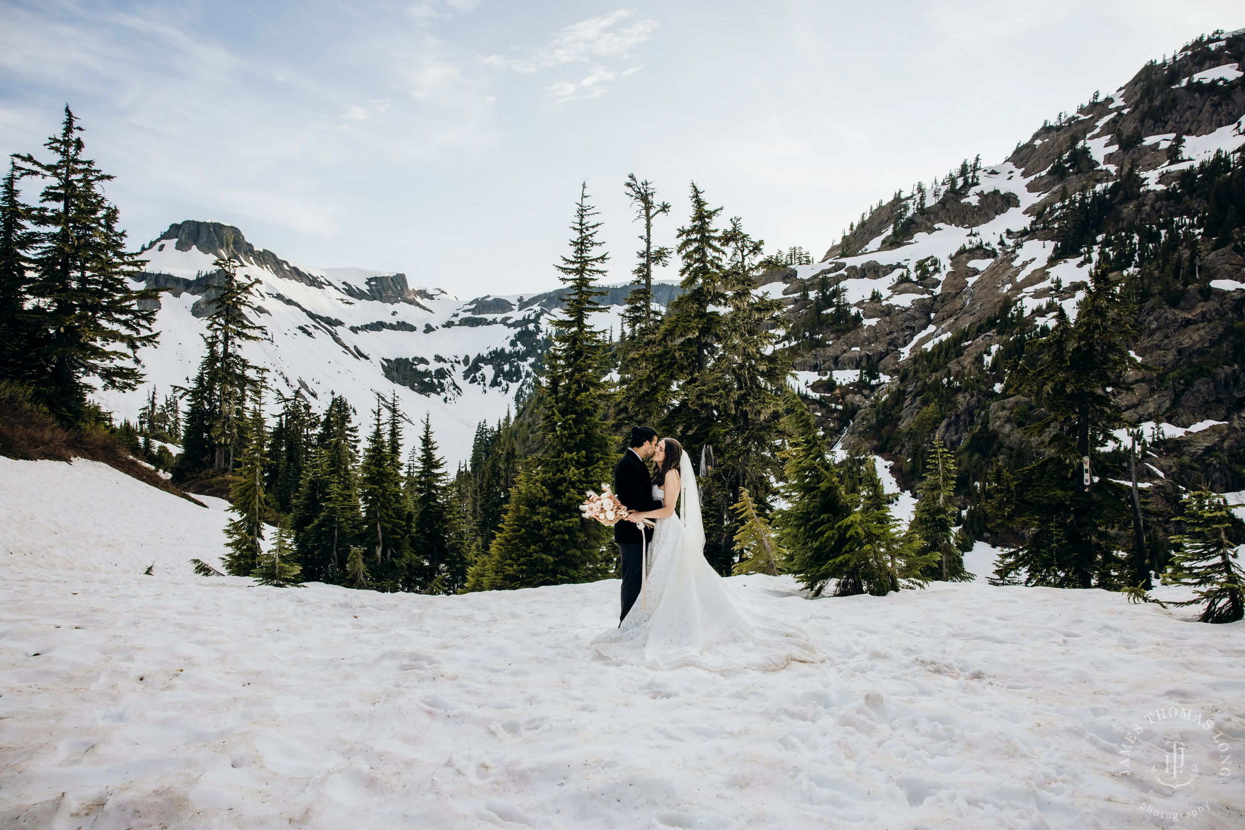 Mount Baker North Cascades adventure elopement by Seattle wedding photographer James Thomas Long Photography