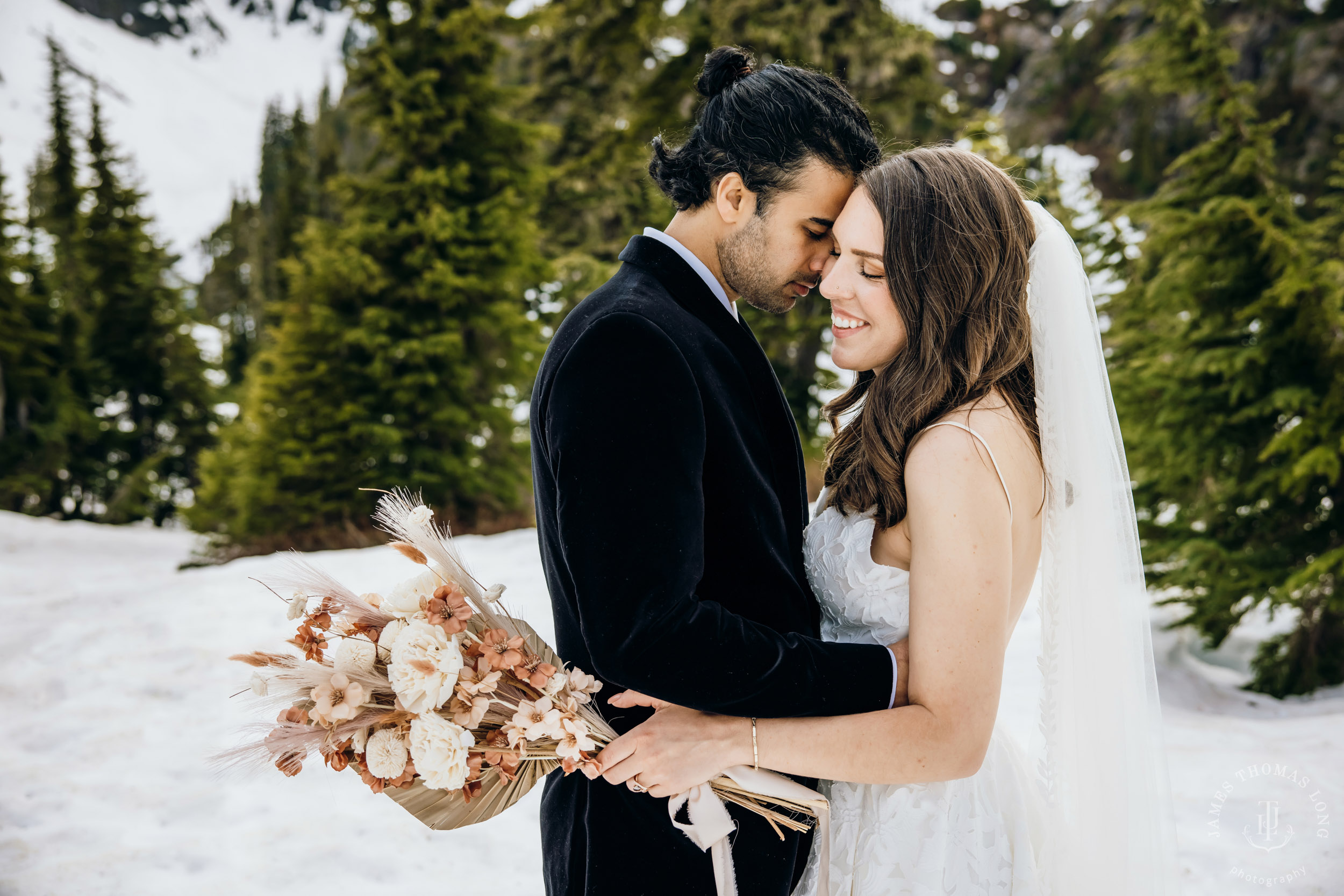 Mount Baker North Cascades adventure elopement by Seattle wedding photographer James Thomas Long Photography