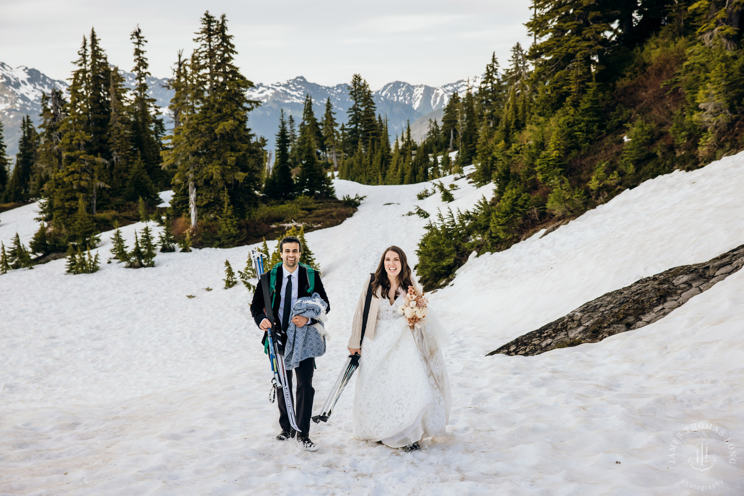 Mount Baker North Cascades adventure elopement by Seattle wedding photographer James Thomas Long Photography