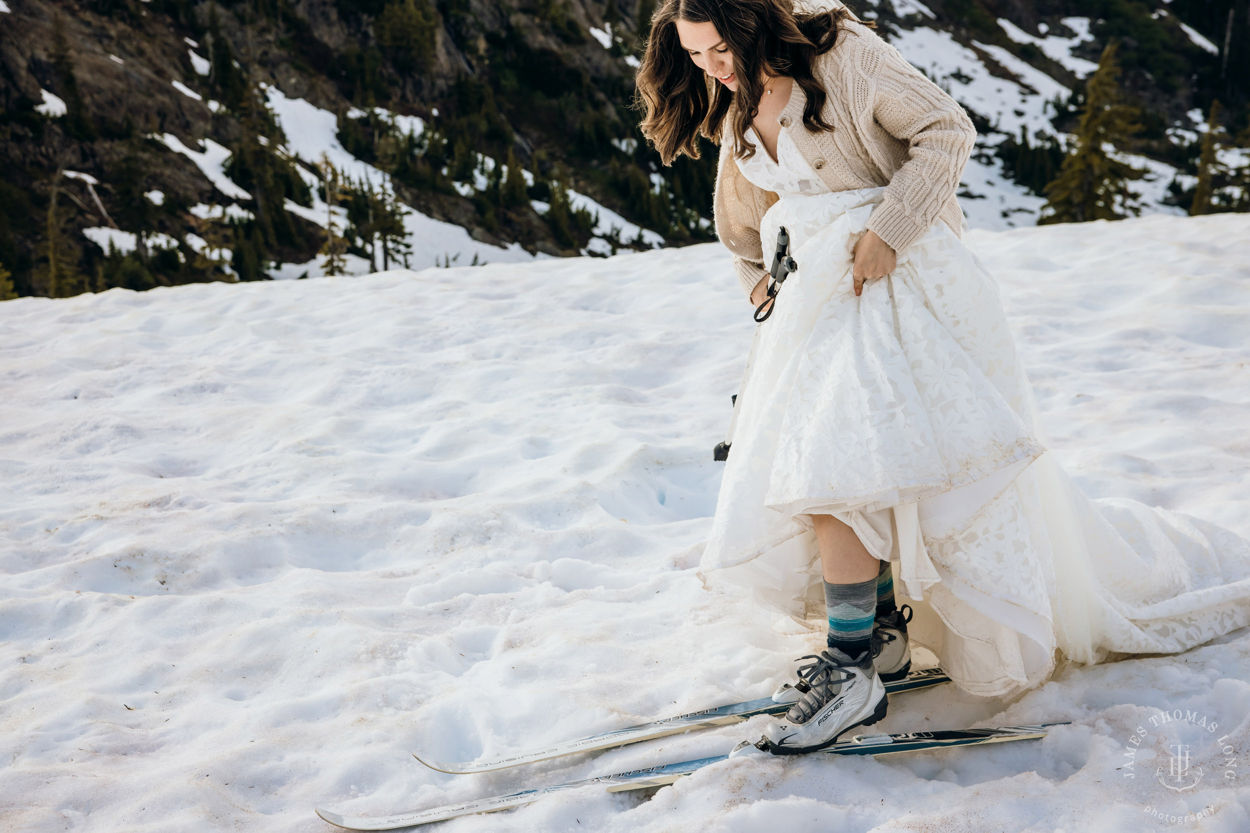 Mount Baker North Cascades adventure elopement by Seattle wedding photographer James Thomas Long Photography