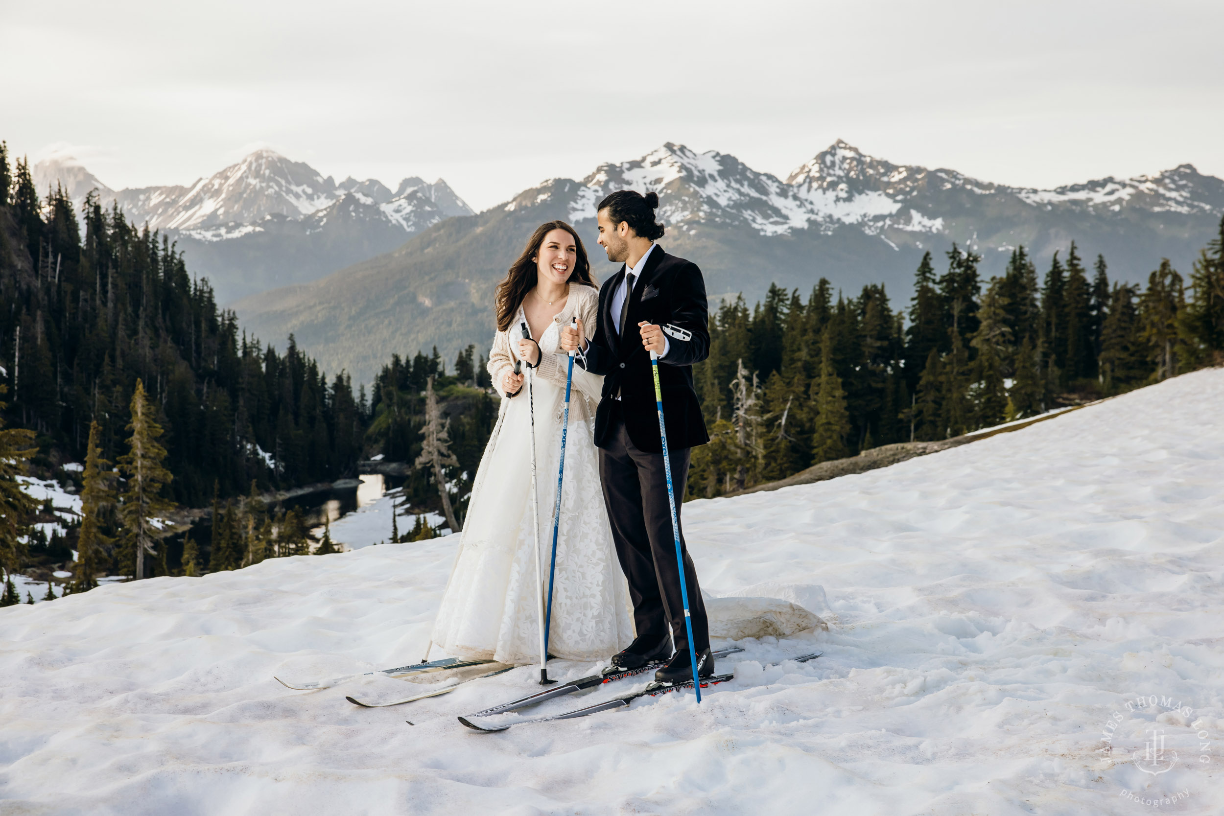 Mount Baker North Cascades adventure elopement by Seattle wedding photographer James Thomas Long Photography