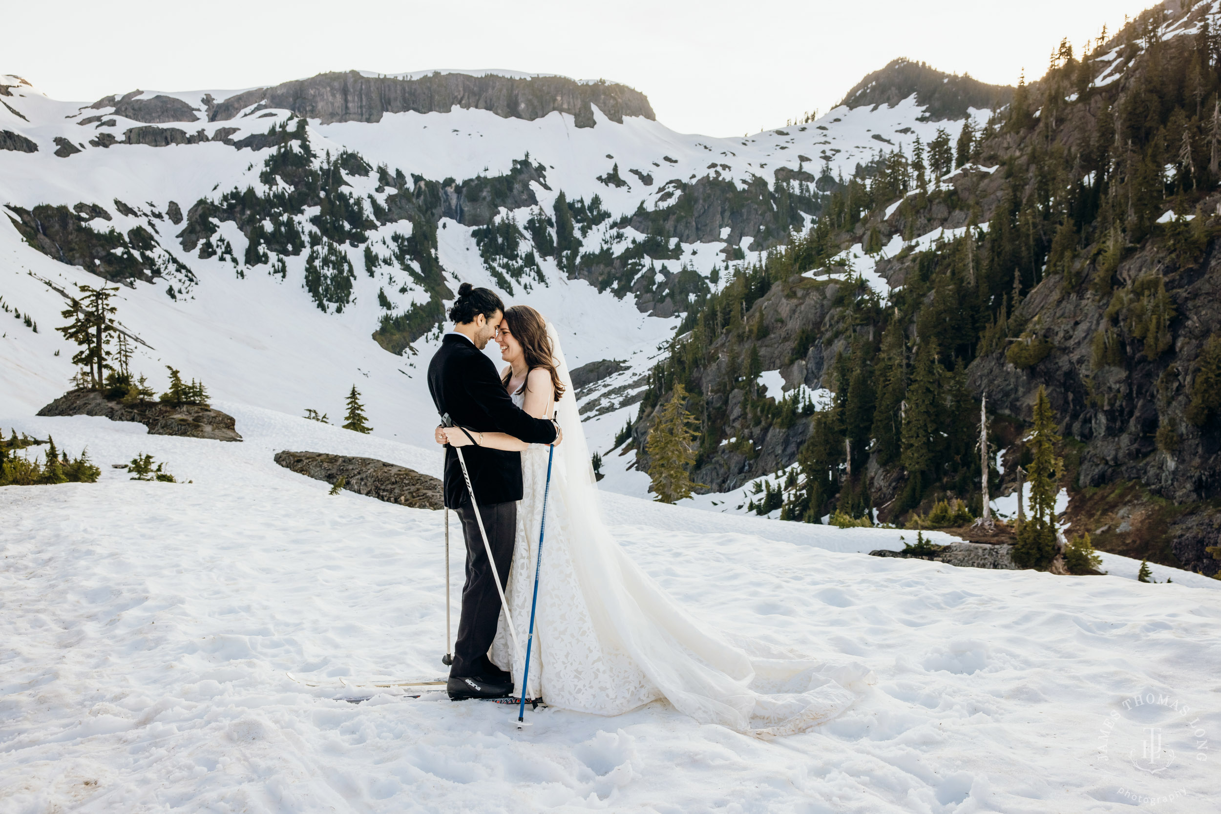 Mount Baker North Cascades adventure elopement by Seattle wedding photographer James Thomas Long Photography