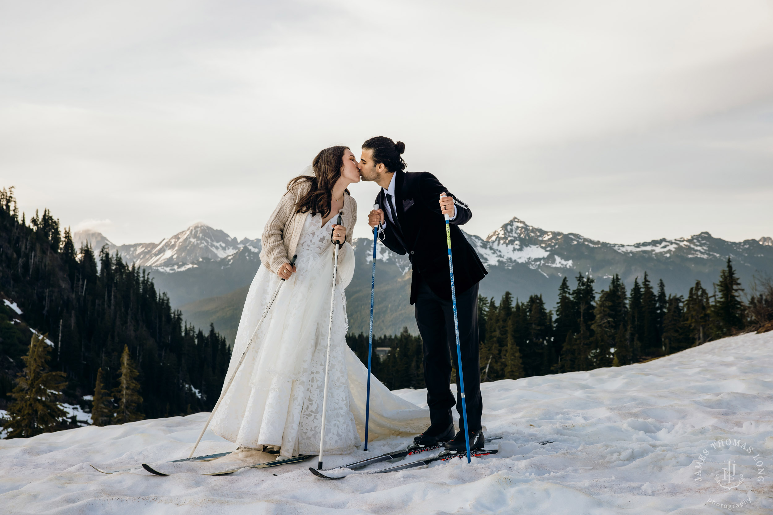 Mount Baker North Cascades adventure elopement by Seattle wedding photographer James Thomas Long Photography