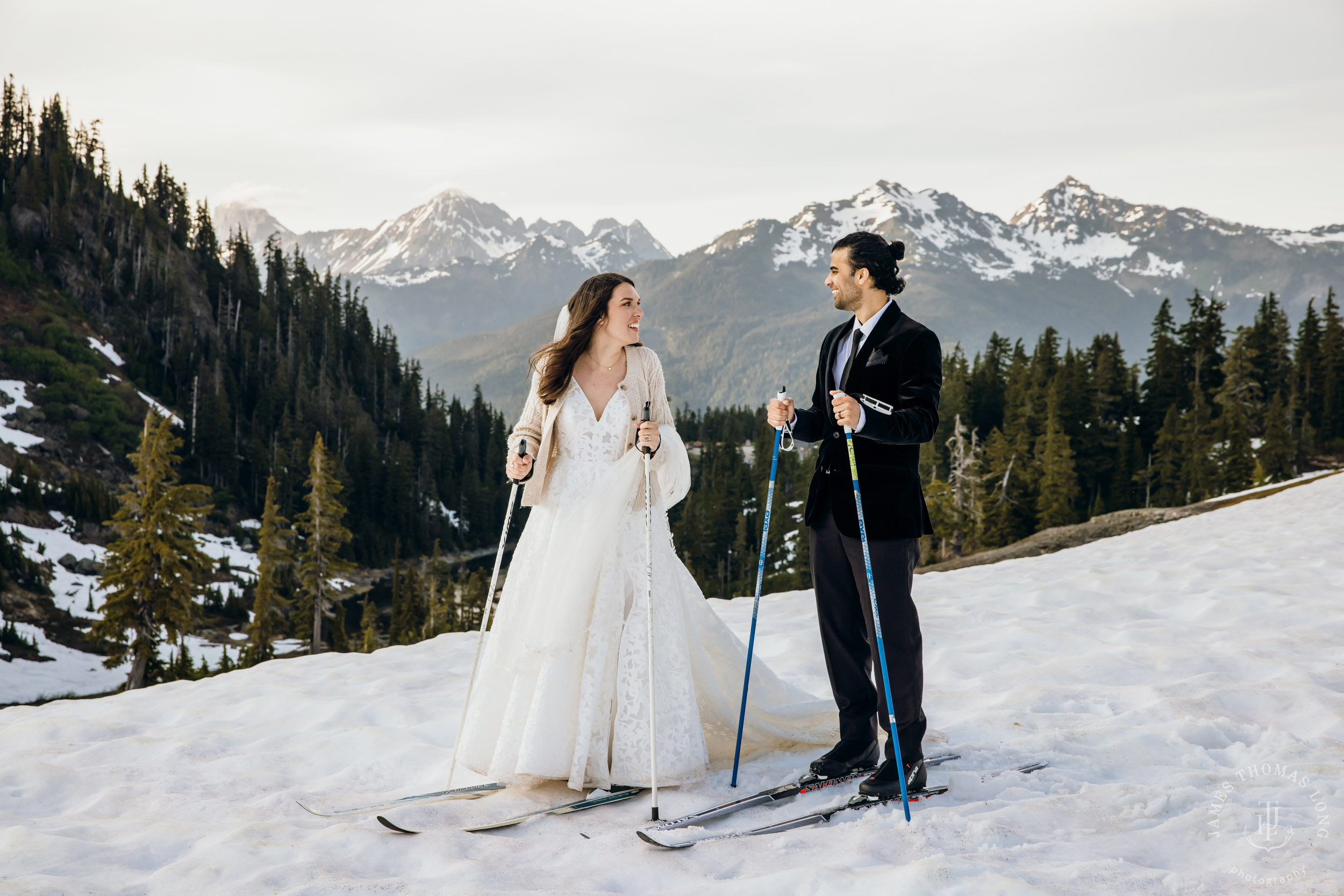 Mount Baker North Cascades adventure elopement by Seattle wedding photographer James Thomas Long Photography