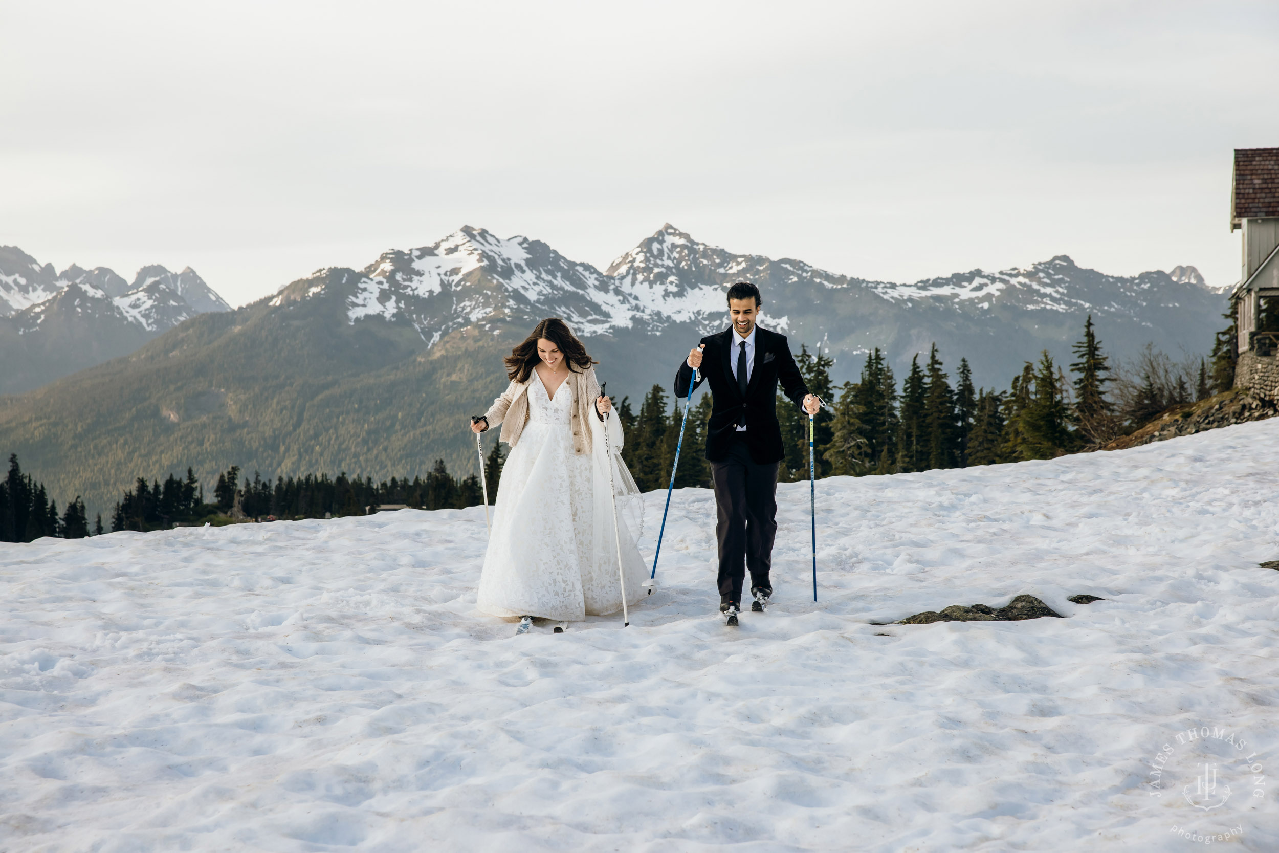 Mount Baker North Cascades adventure elopement by Seattle wedding photographer James Thomas Long Photography