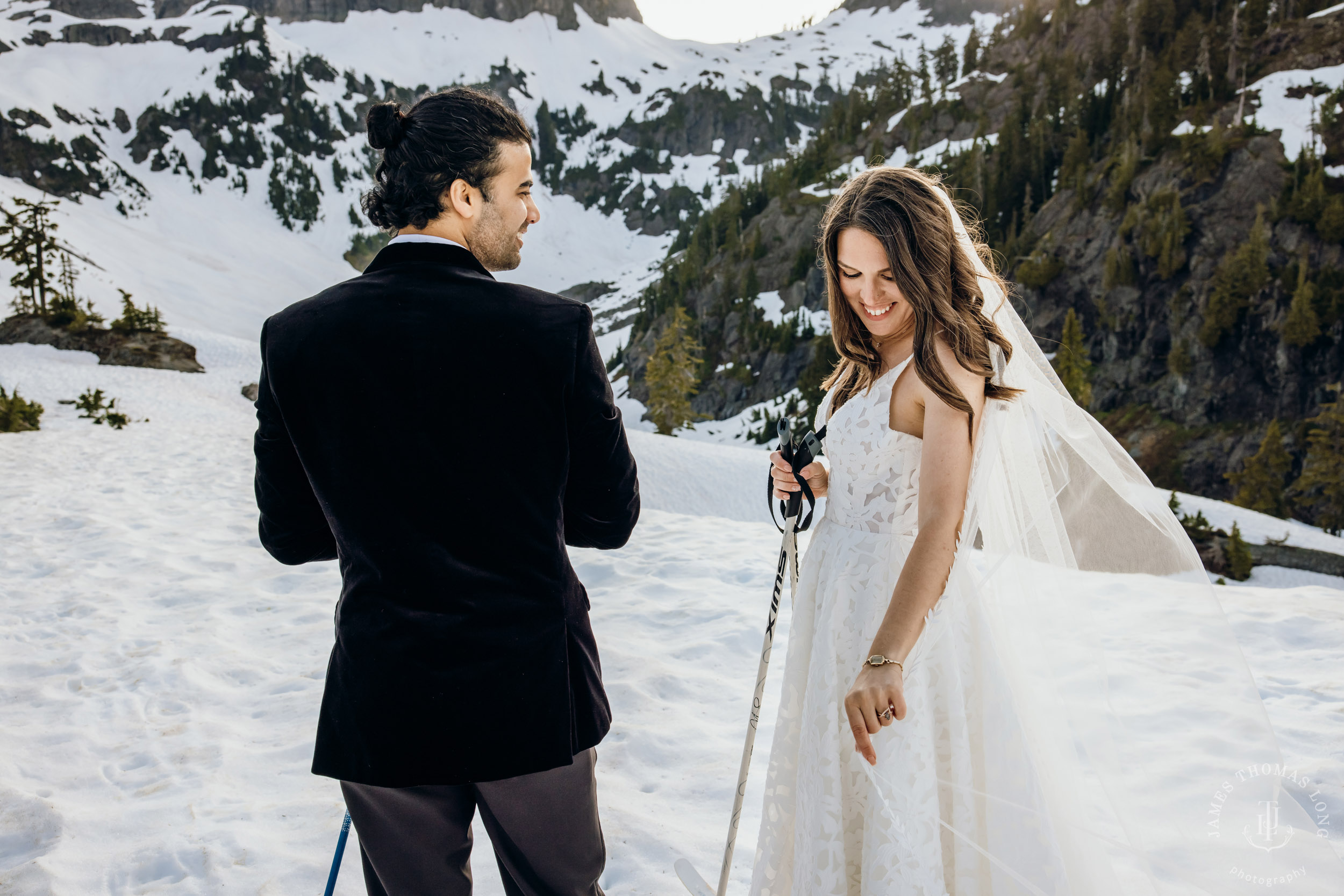 Mount Baker North Cascades adventure elopement by Seattle wedding photographer James Thomas Long Photography