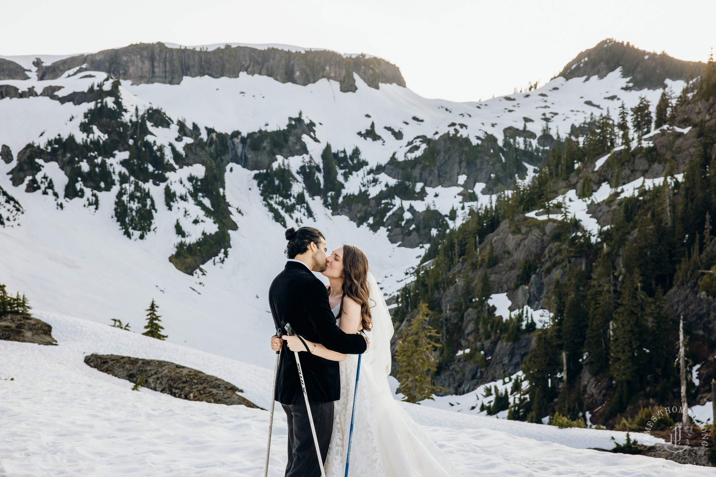 Mount Baker North Cascades adventure elopement by Seattle wedding photographer James Thomas Long Photography