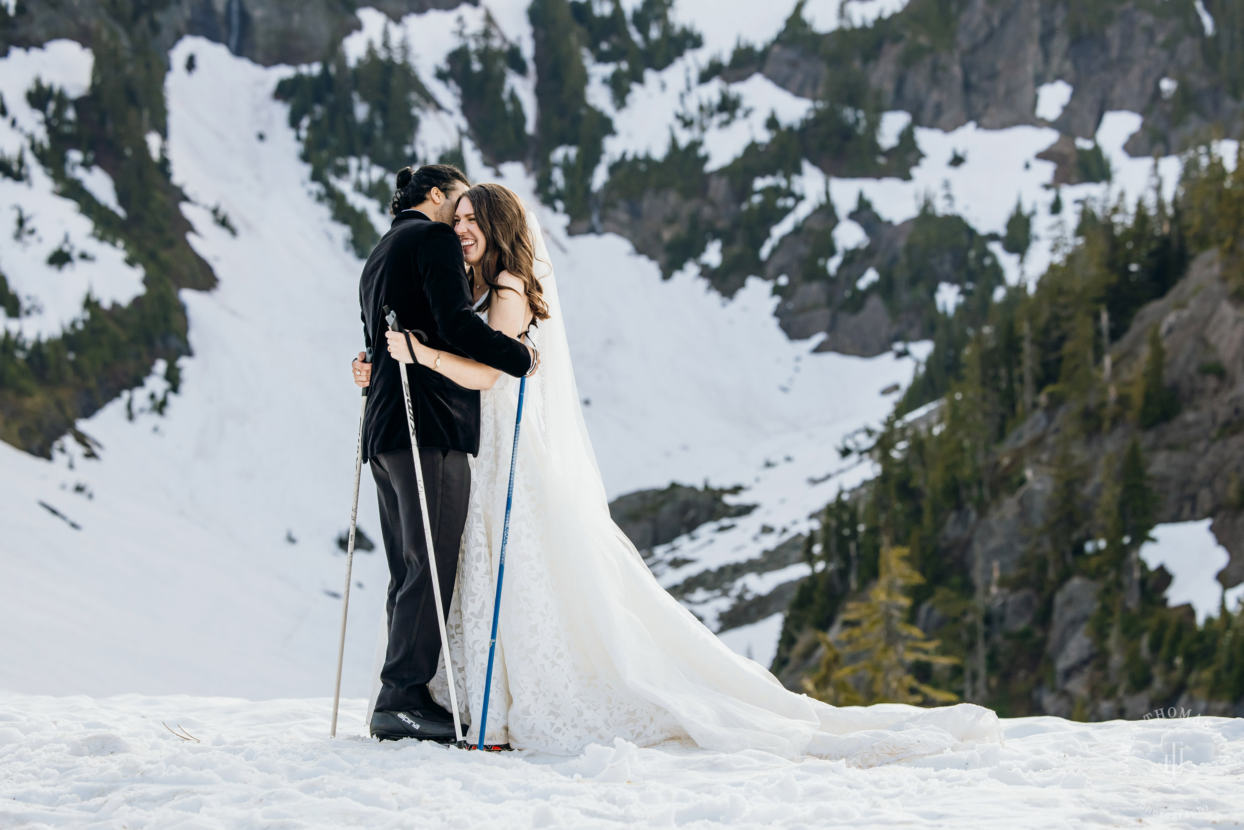 Mount Baker North Cascades adventure elopement by Seattle wedding photographer James Thomas Long Photography