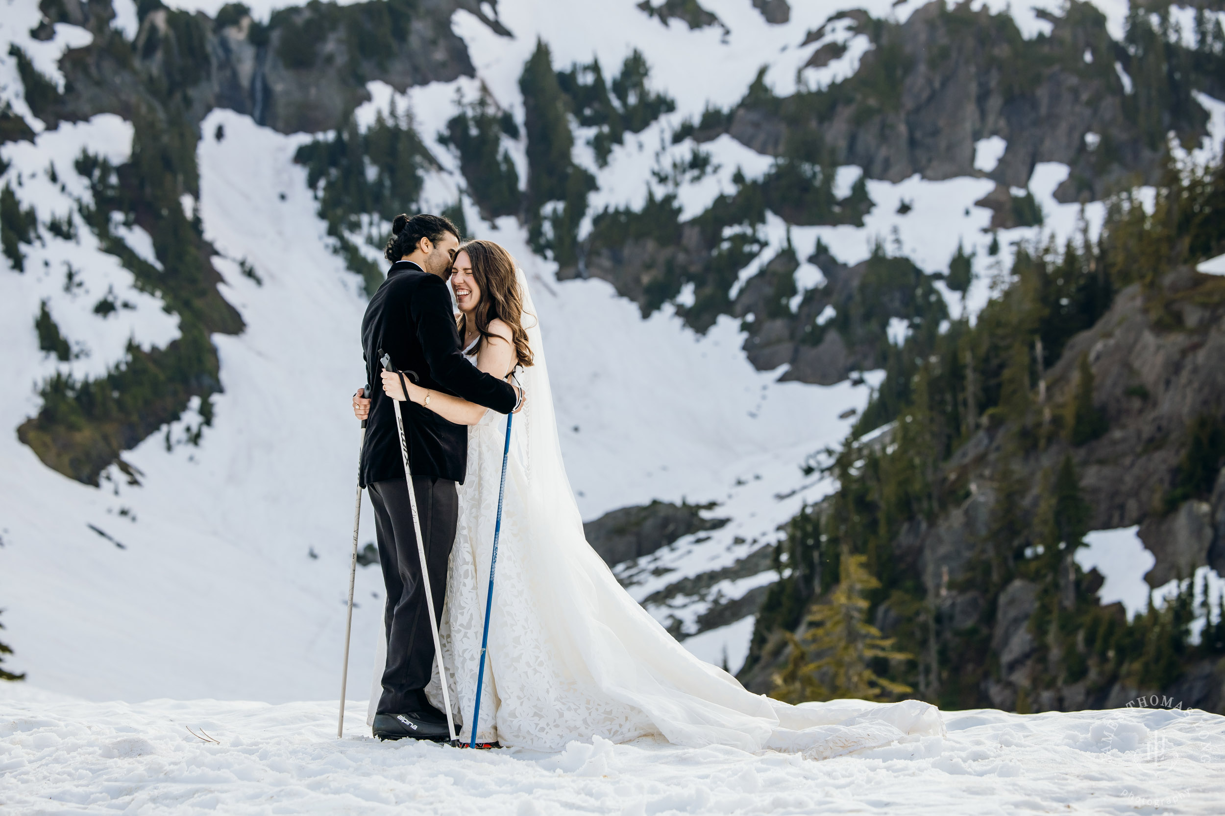 Mount Baker North Cascades adventure elopement by Seattle wedding photographer James Thomas Long Photography