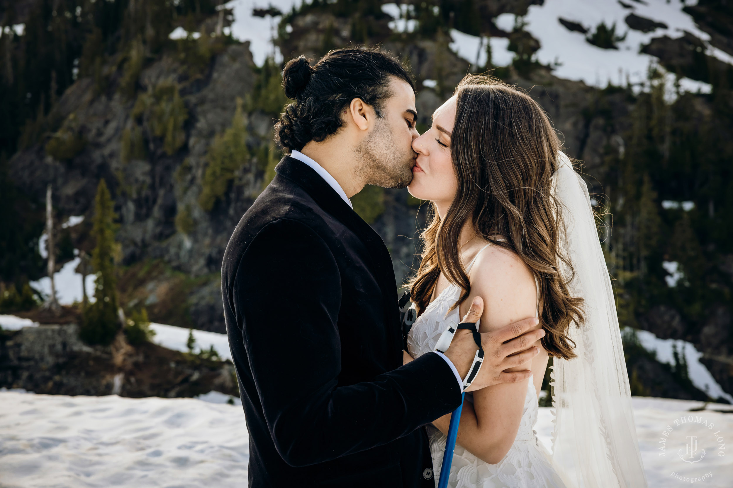 Mount Baker North Cascades adventure elopement by Seattle wedding photographer James Thomas Long Photography