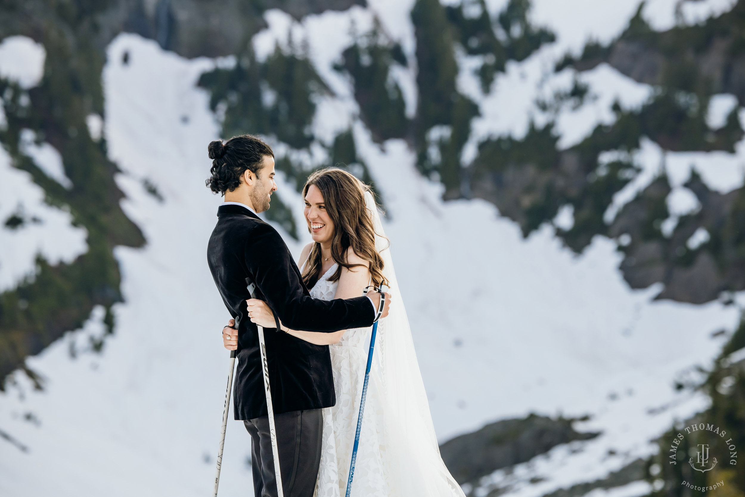 Mount Baker North Cascades adventure elopement by Seattle wedding photographer James Thomas Long Photography