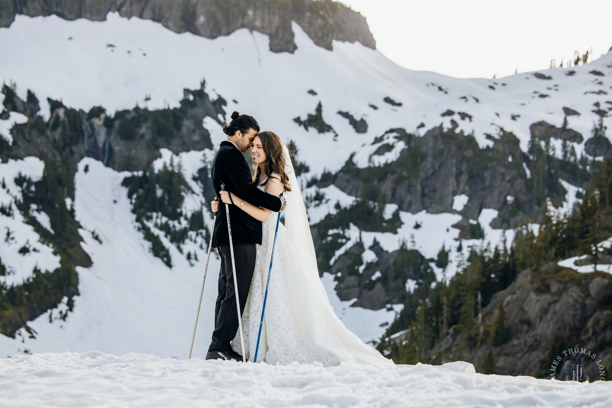 Mount Baker North Cascades adventure elopement by Seattle wedding photographer James Thomas Long Photography