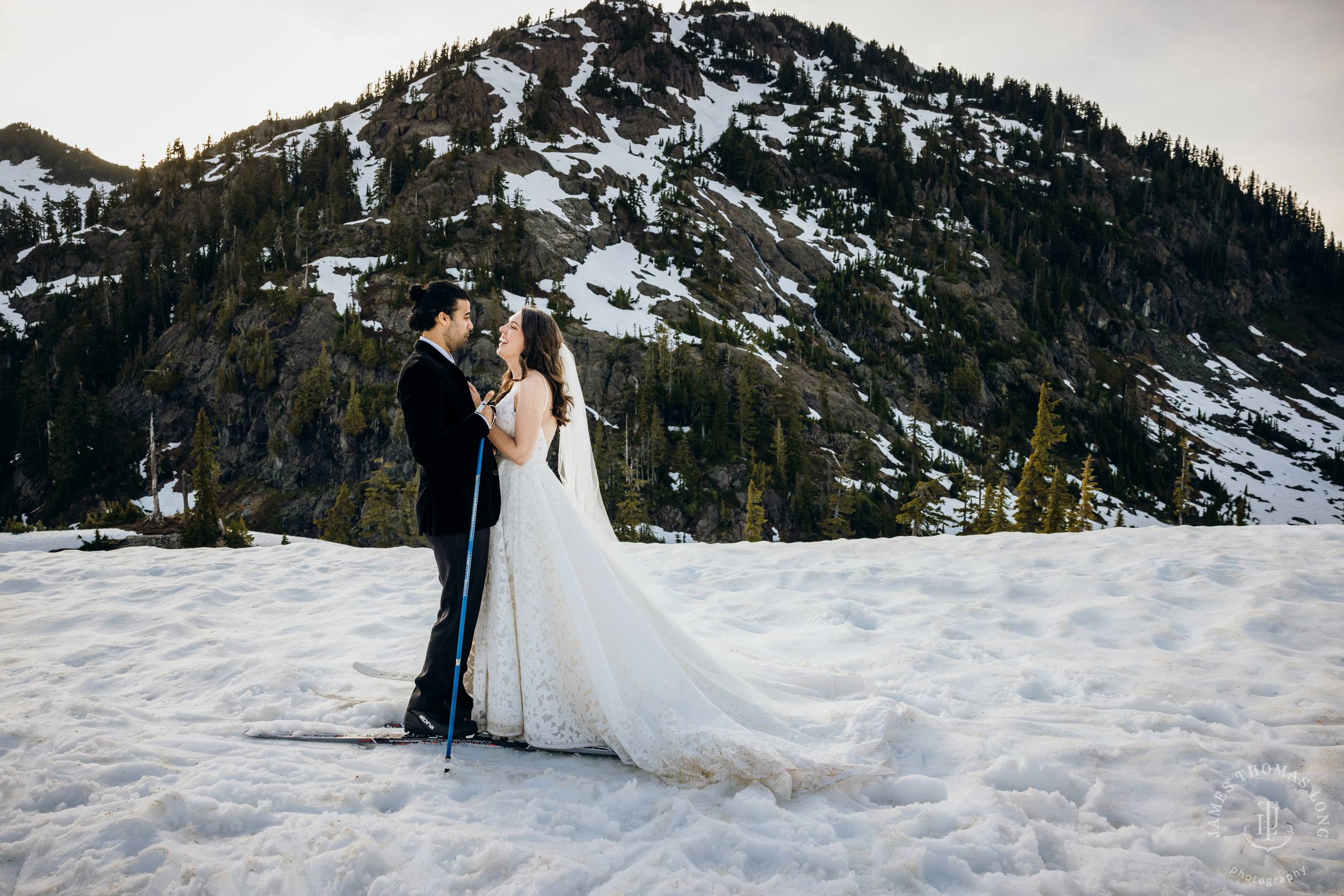 Mount Baker North Cascades adventure elopement by Seattle wedding photographer James Thomas Long Photography