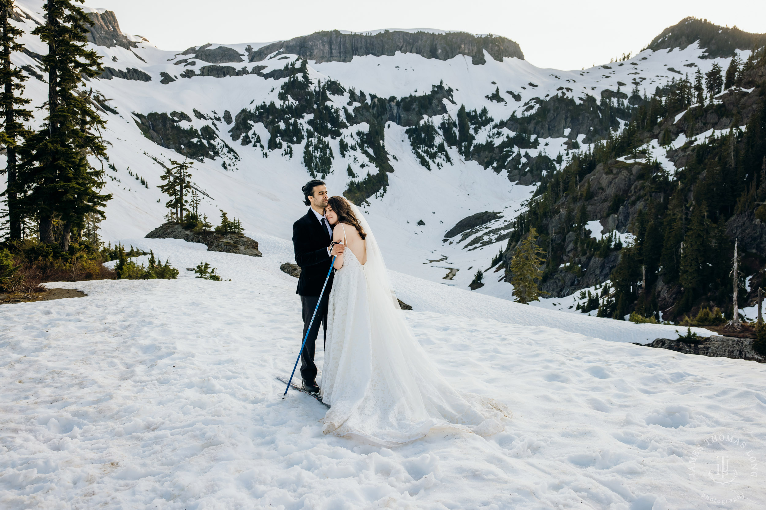 Mount Baker North Cascades adventure elopement by Seattle wedding photographer James Thomas Long Photography