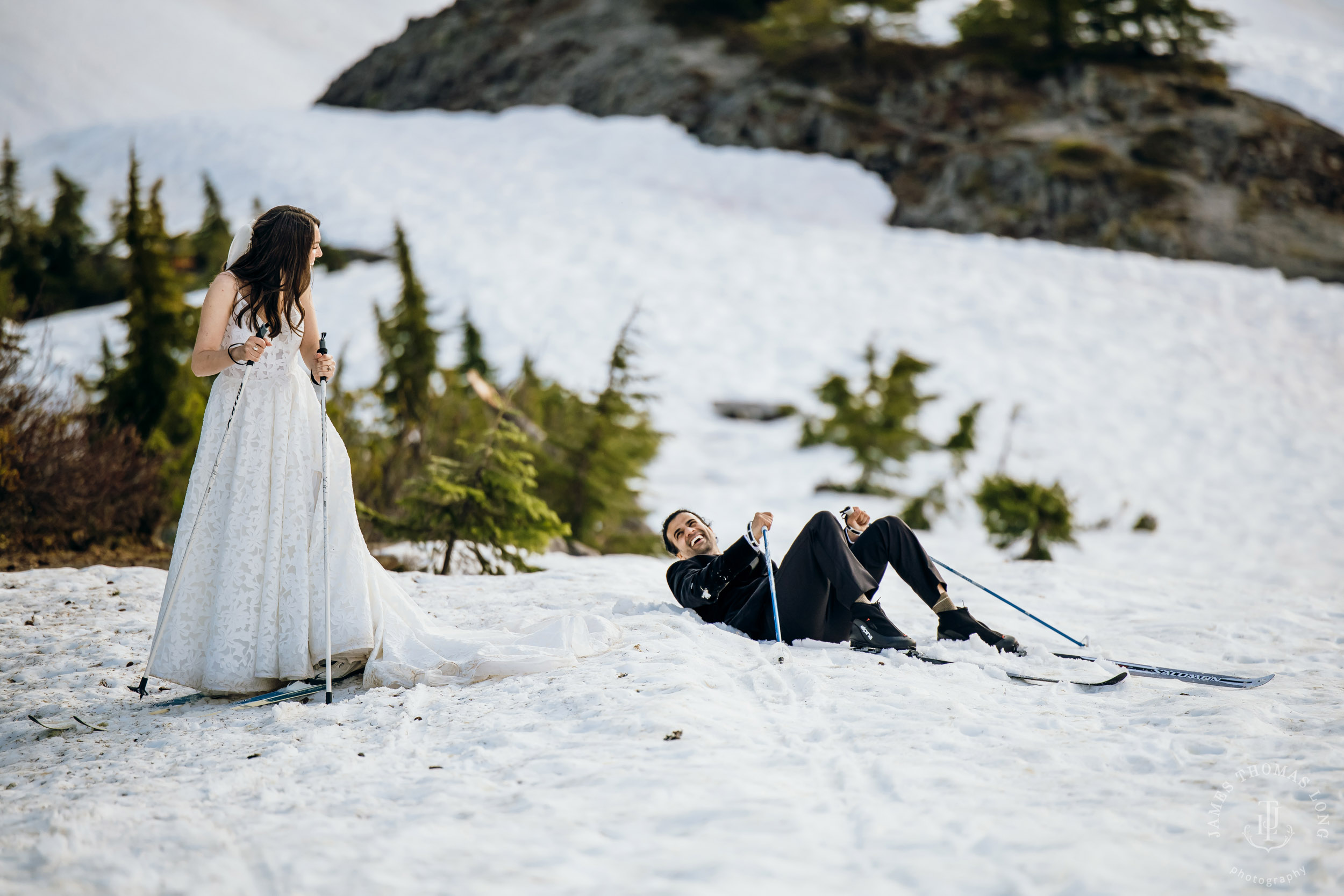 Mount Baker North Cascades adventure elopement by Seattle wedding photographer James Thomas Long Photography