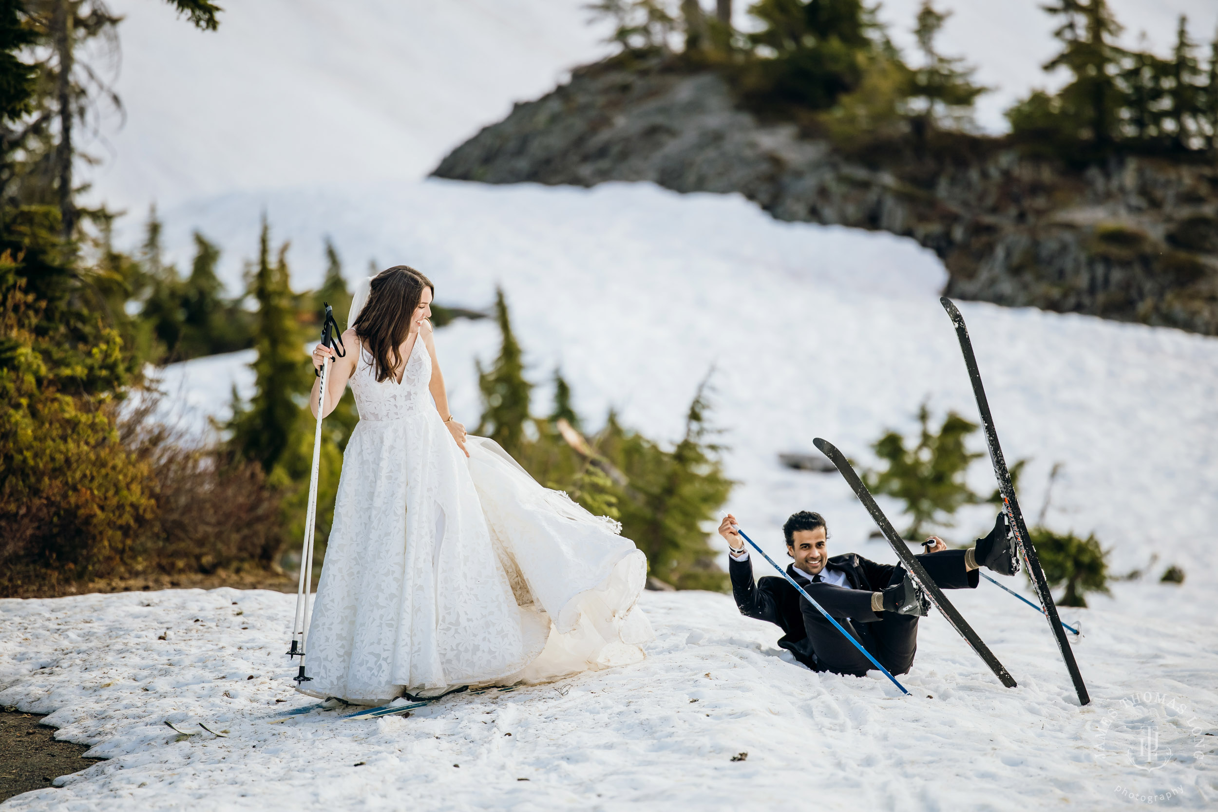 Mount Baker North Cascades adventure elopement by Seattle wedding photographer James Thomas Long Photography