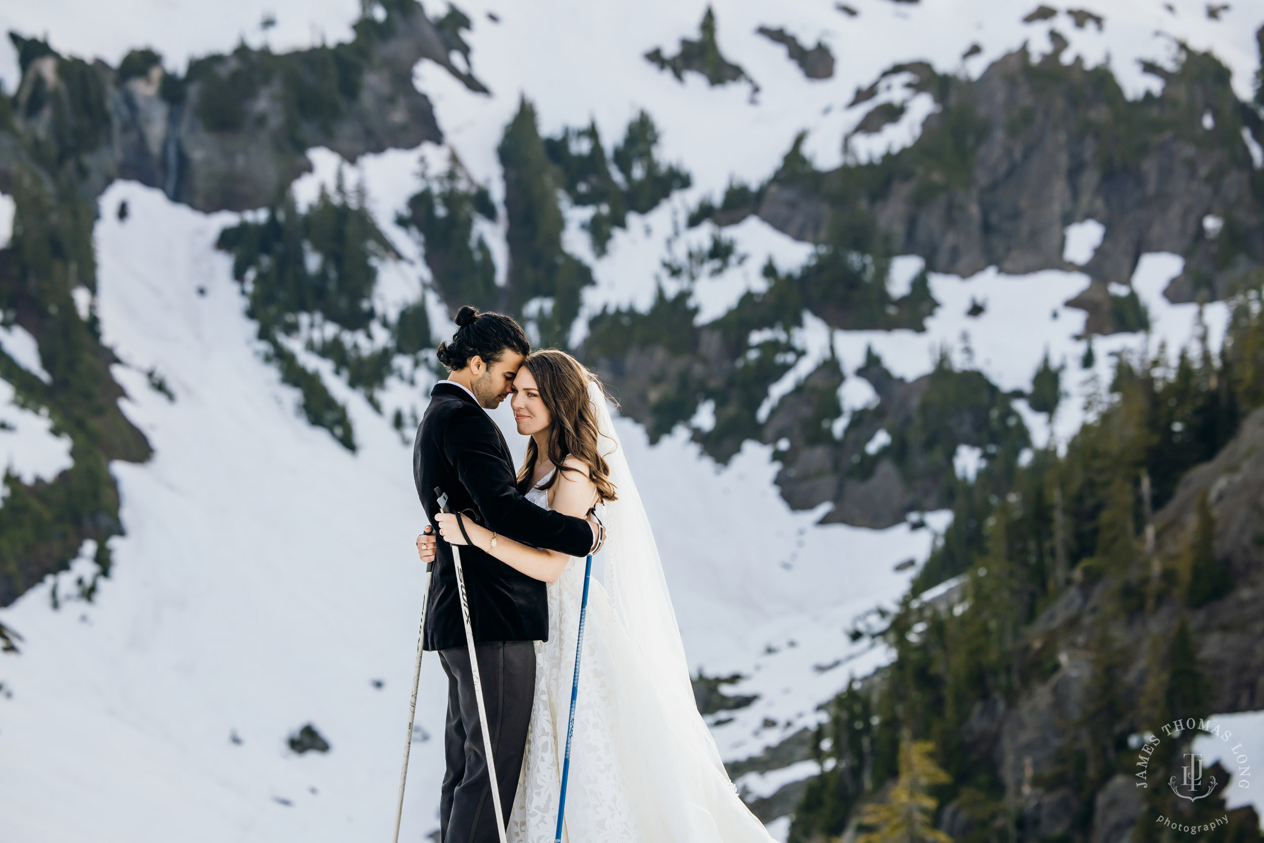 Mount Baker North Cascades adventure elopement by Seattle wedding photographer James Thomas Long Photography