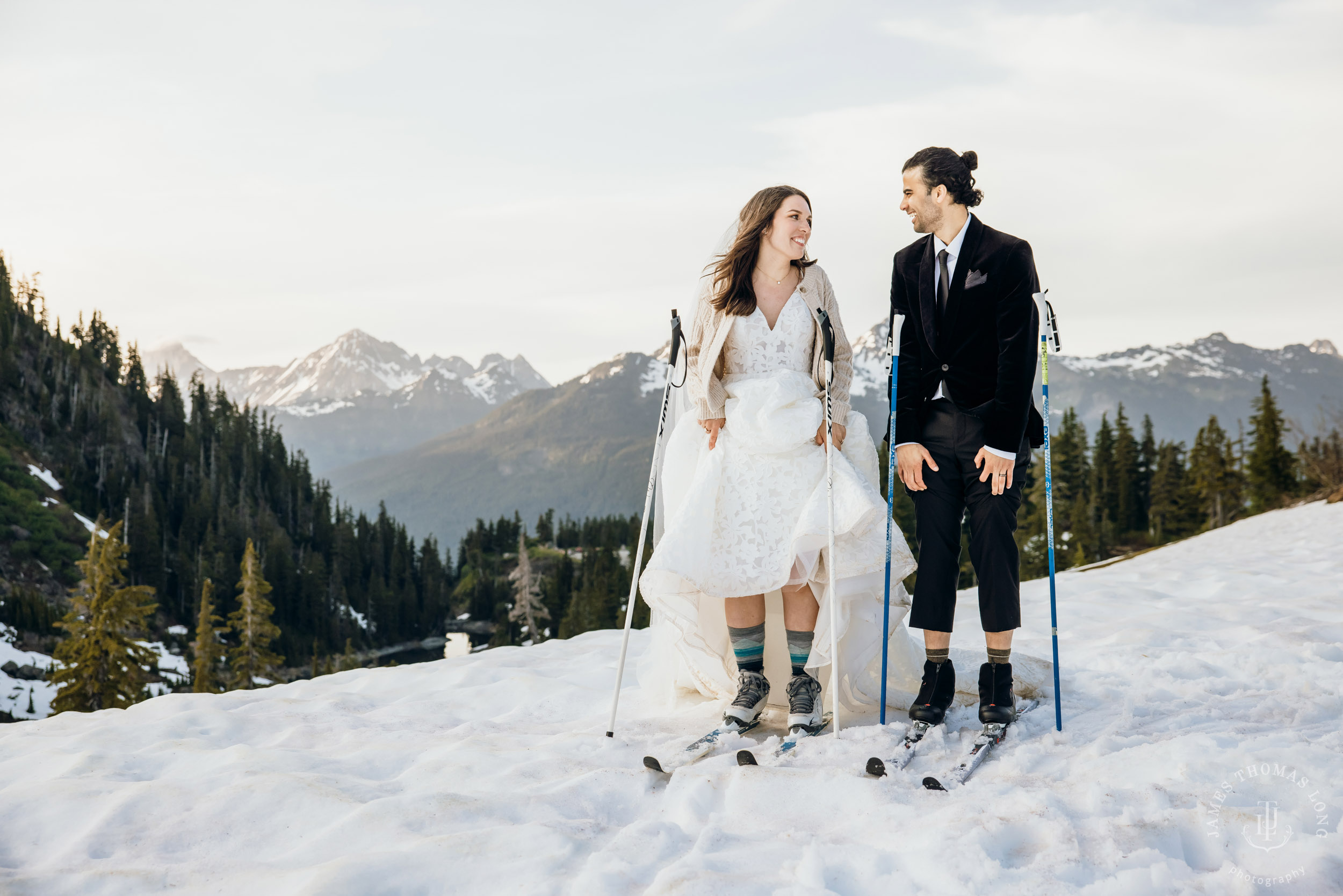 Mount Baker North Cascades adventure elopement by Seattle wedding photographer James Thomas Long Photography