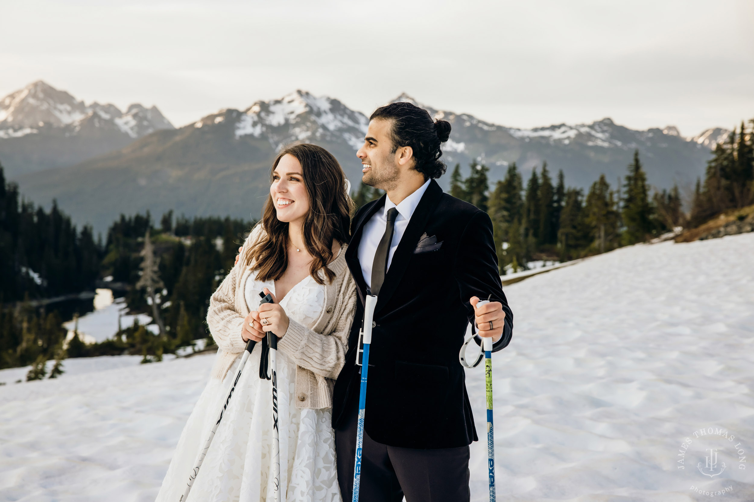 Mount Baker North Cascades adventure elopement by Seattle wedding photographer James Thomas Long Photography