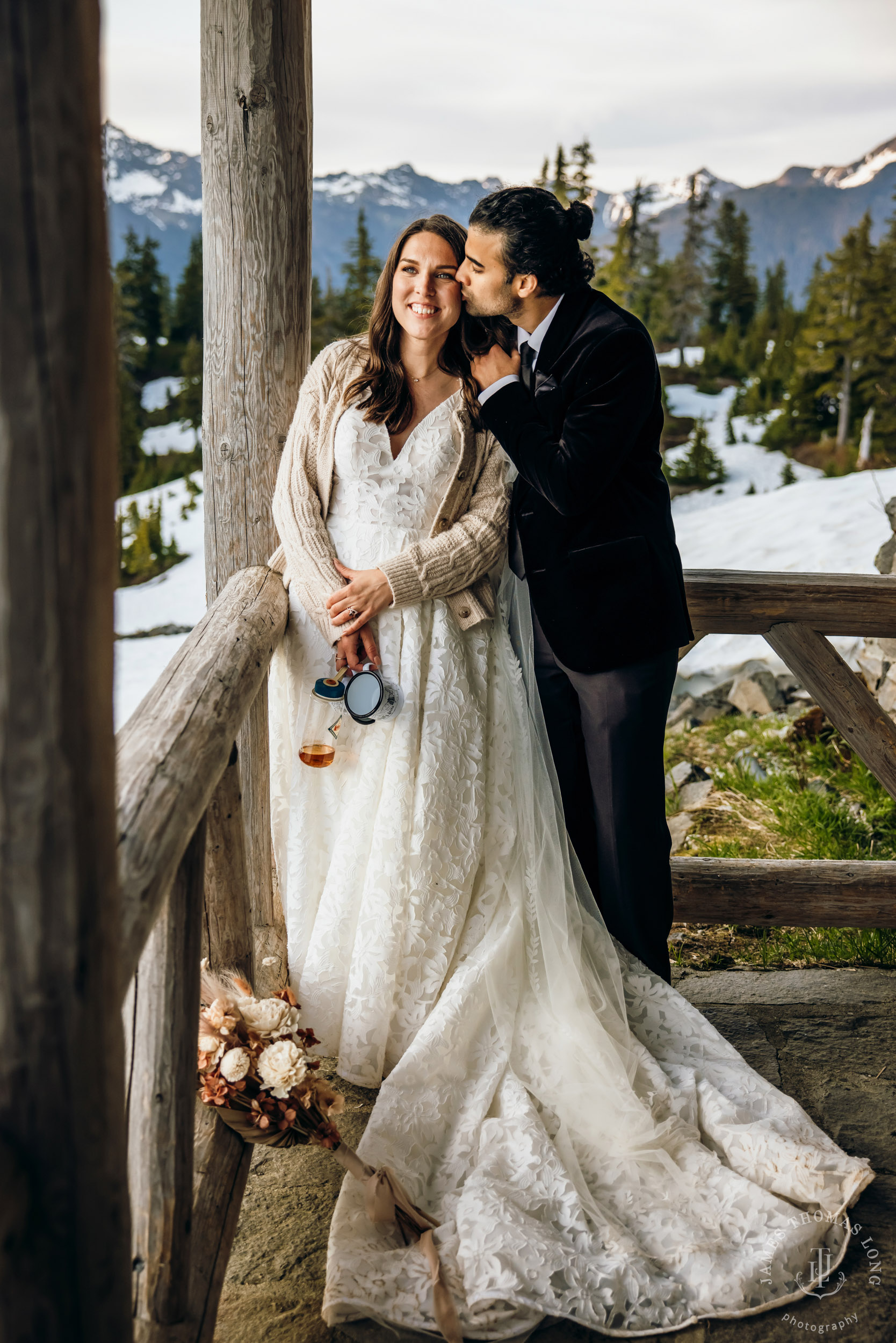 Mount Baker North Cascades adventure elopement by Seattle wedding photographer James Thomas Long Photography