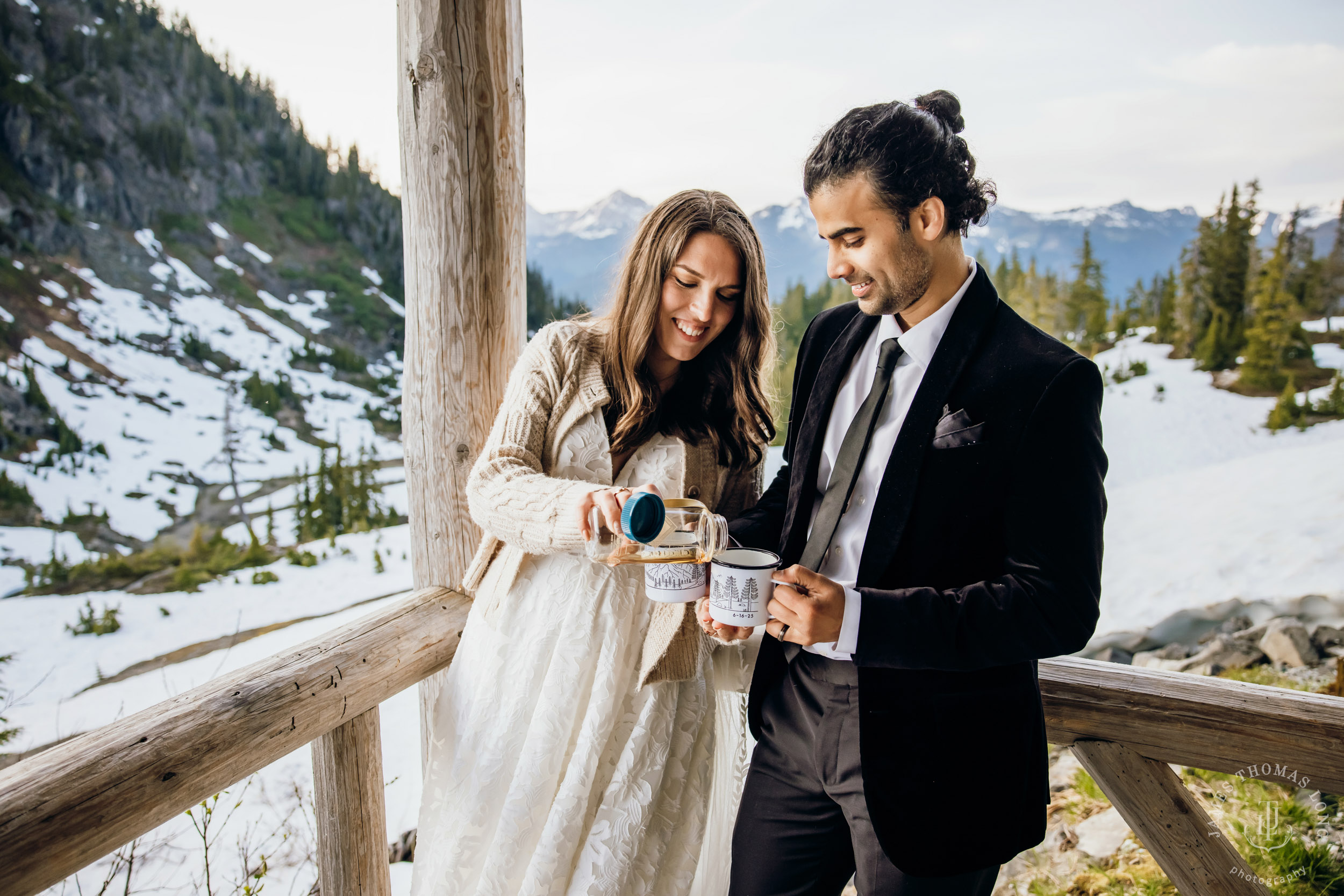 Mount Baker North Cascades adventure elopement by Seattle wedding photographer James Thomas Long Photography