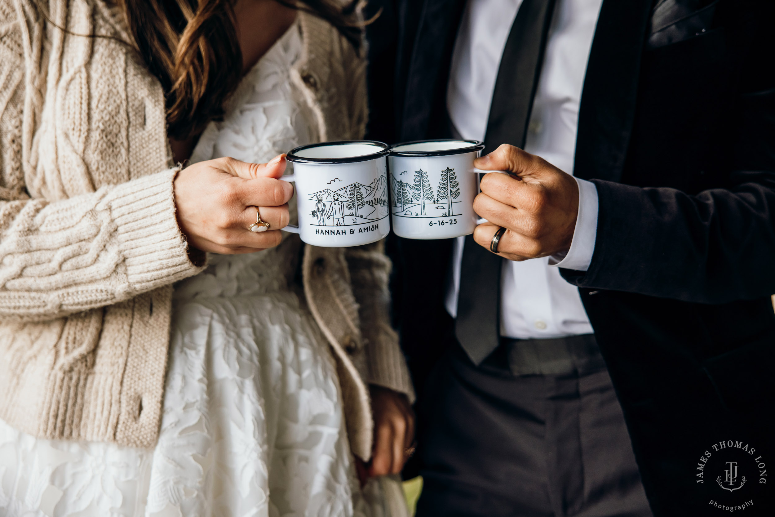 Mount Baker North Cascades adventure elopement by Seattle wedding photographer James Thomas Long Photography