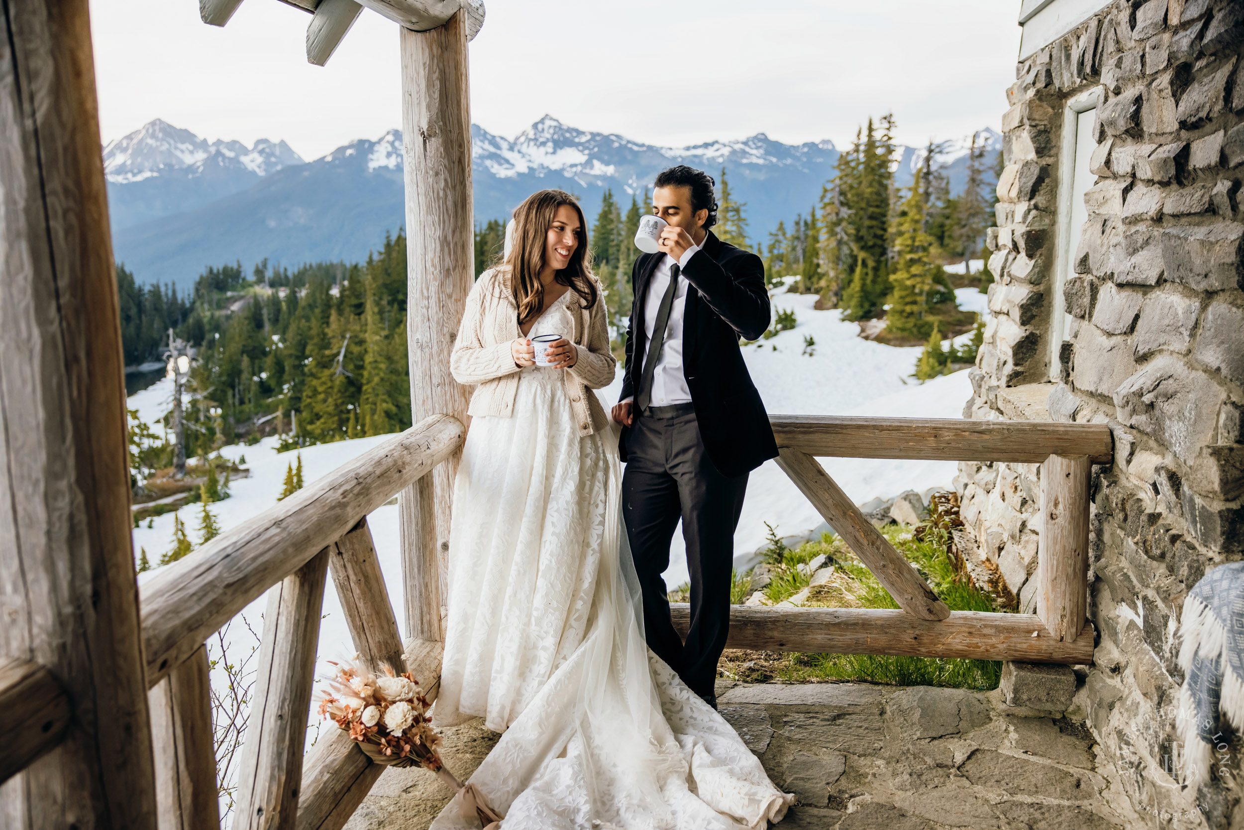 Mount Baker North Cascades adventure elopement by Seattle wedding photographer James Thomas Long Photography