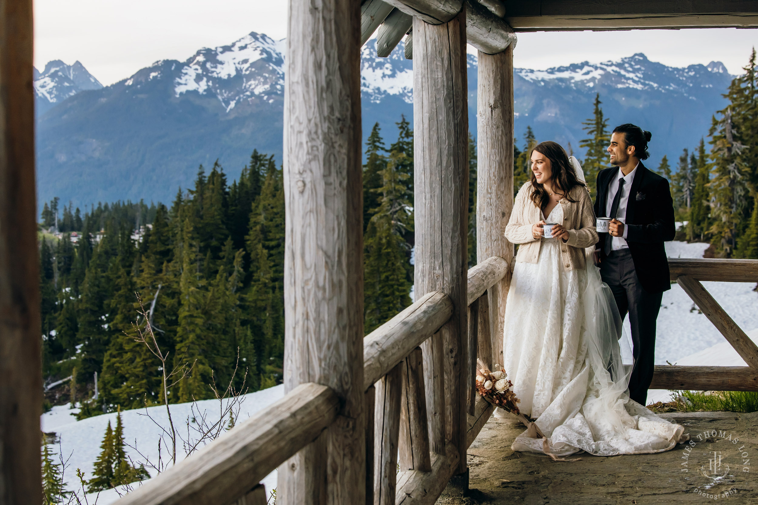 Mount Baker North Cascades adventure elopement by Seattle wedding photographer James Thomas Long Photography