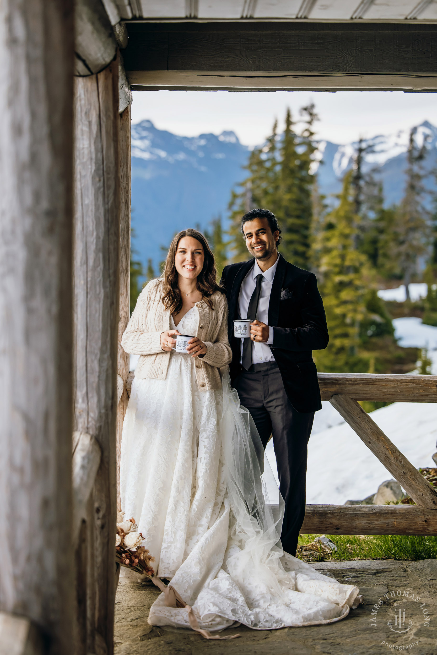 Mount Baker North Cascades adventure elopement by Seattle wedding photographer James Thomas Long Photography