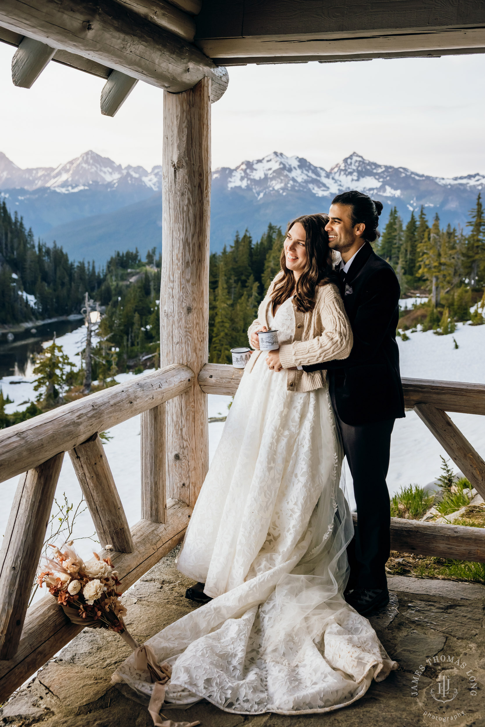Mount Baker North Cascades adventure elopement by Seattle wedding photographer James Thomas Long Photography