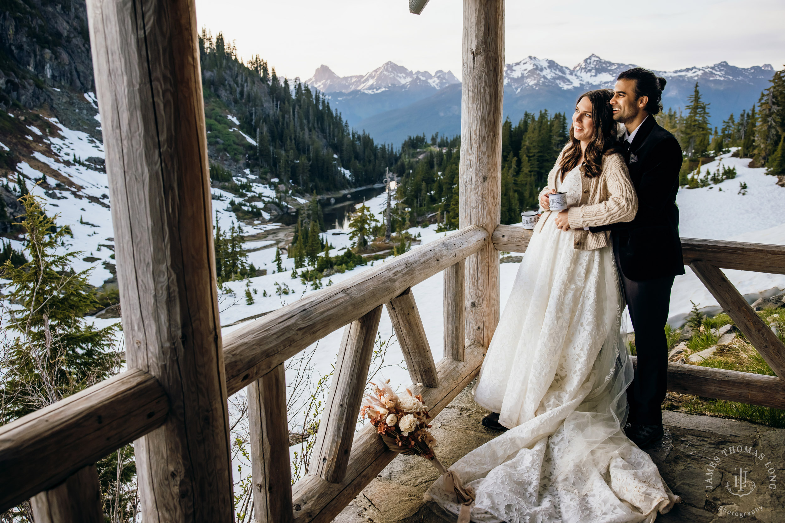 Mount Baker North Cascades adventure elopement by Seattle wedding photographer James Thomas Long Photography