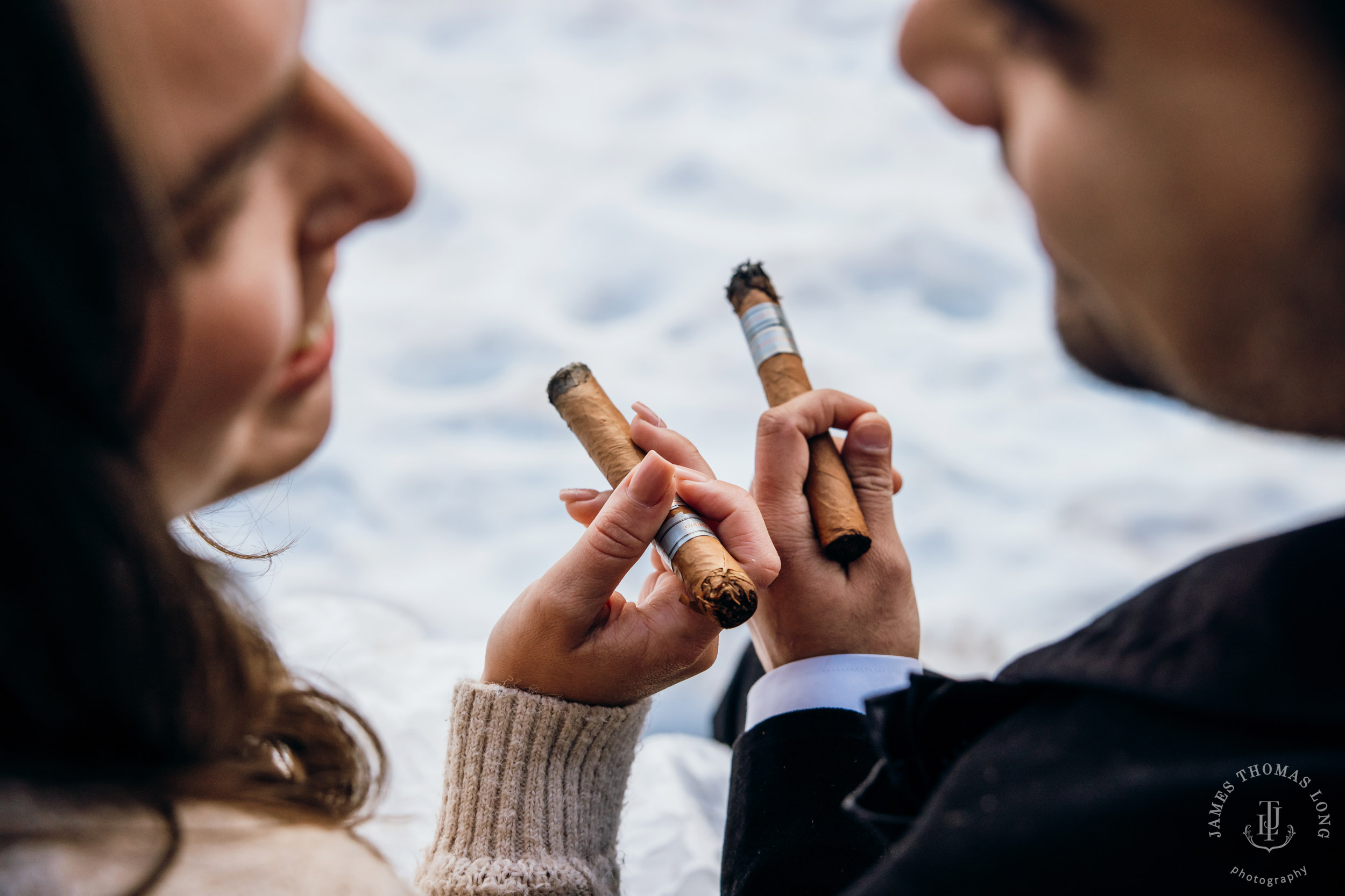 Mount Baker North Cascades adventure elopement by Seattle wedding photographer James Thomas Long Photography