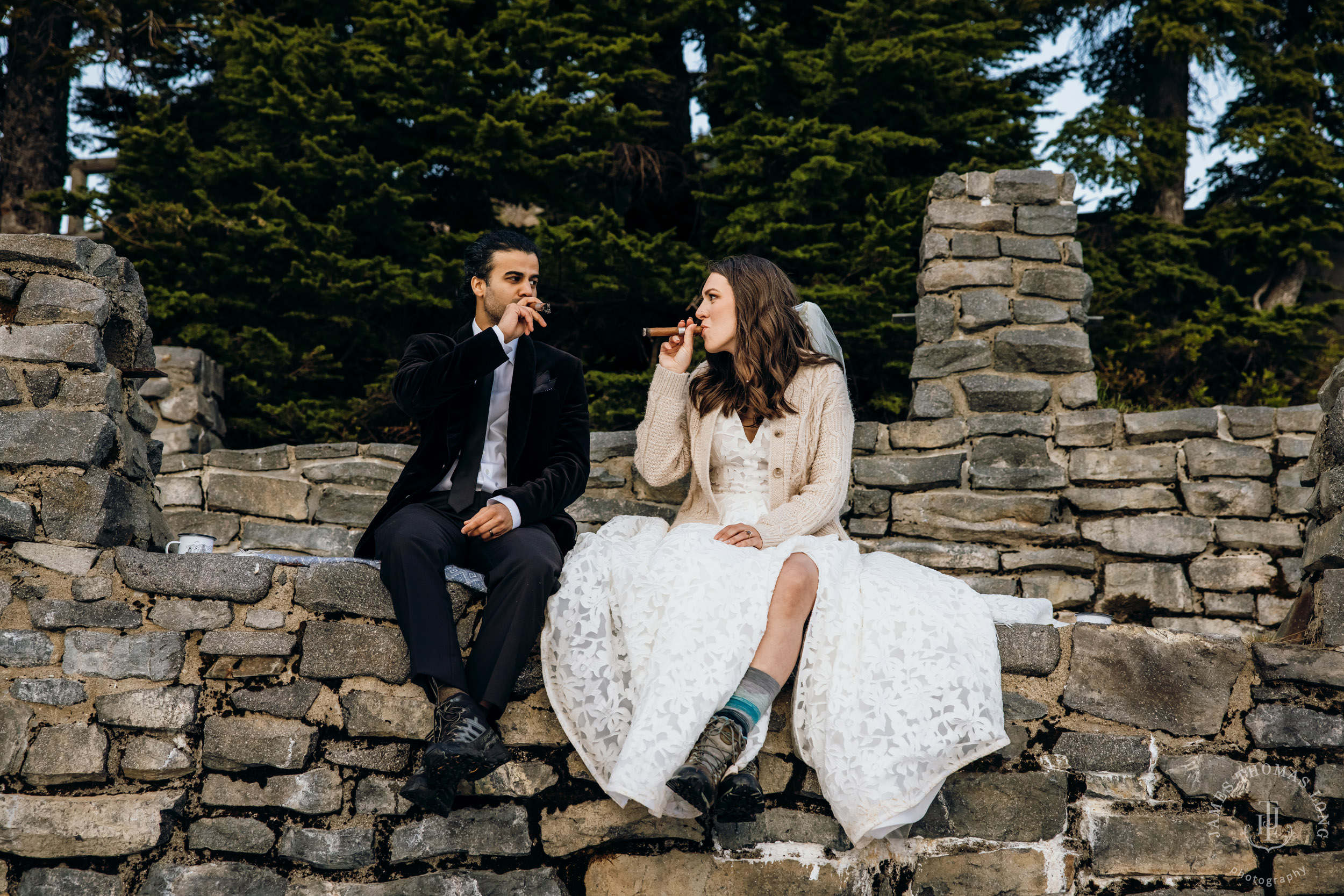 Mount Baker North Cascades adventure elopement by Seattle wedding photographer James Thomas Long Photography