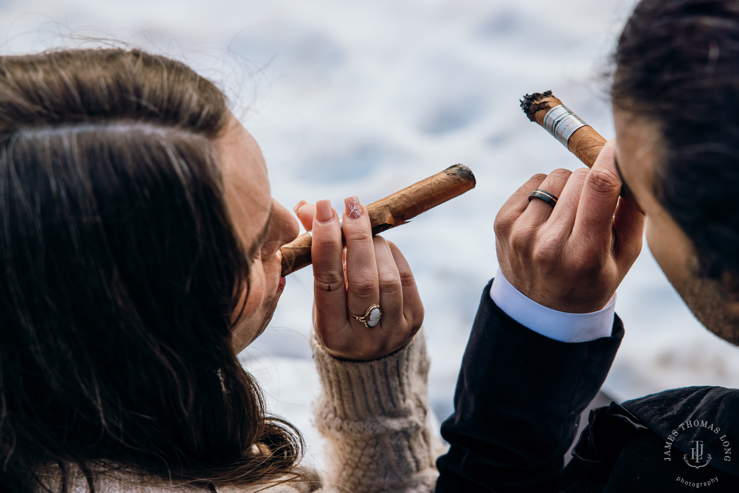Mount Baker North Cascades adventure elopement by Seattle wedding photographer James Thomas Long Photography