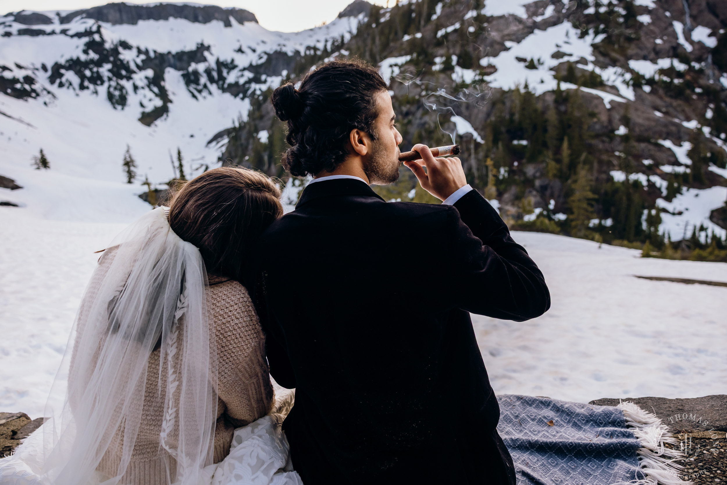 Mount Baker North Cascades adventure elopement by Seattle wedding photographer James Thomas Long Photography