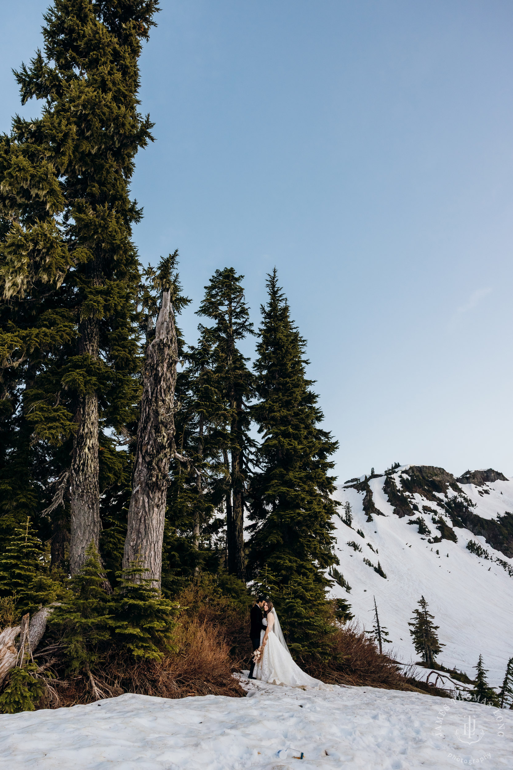 Mount Baker North Cascades adventure elopement by Seattle wedding photographer James Thomas Long Photography