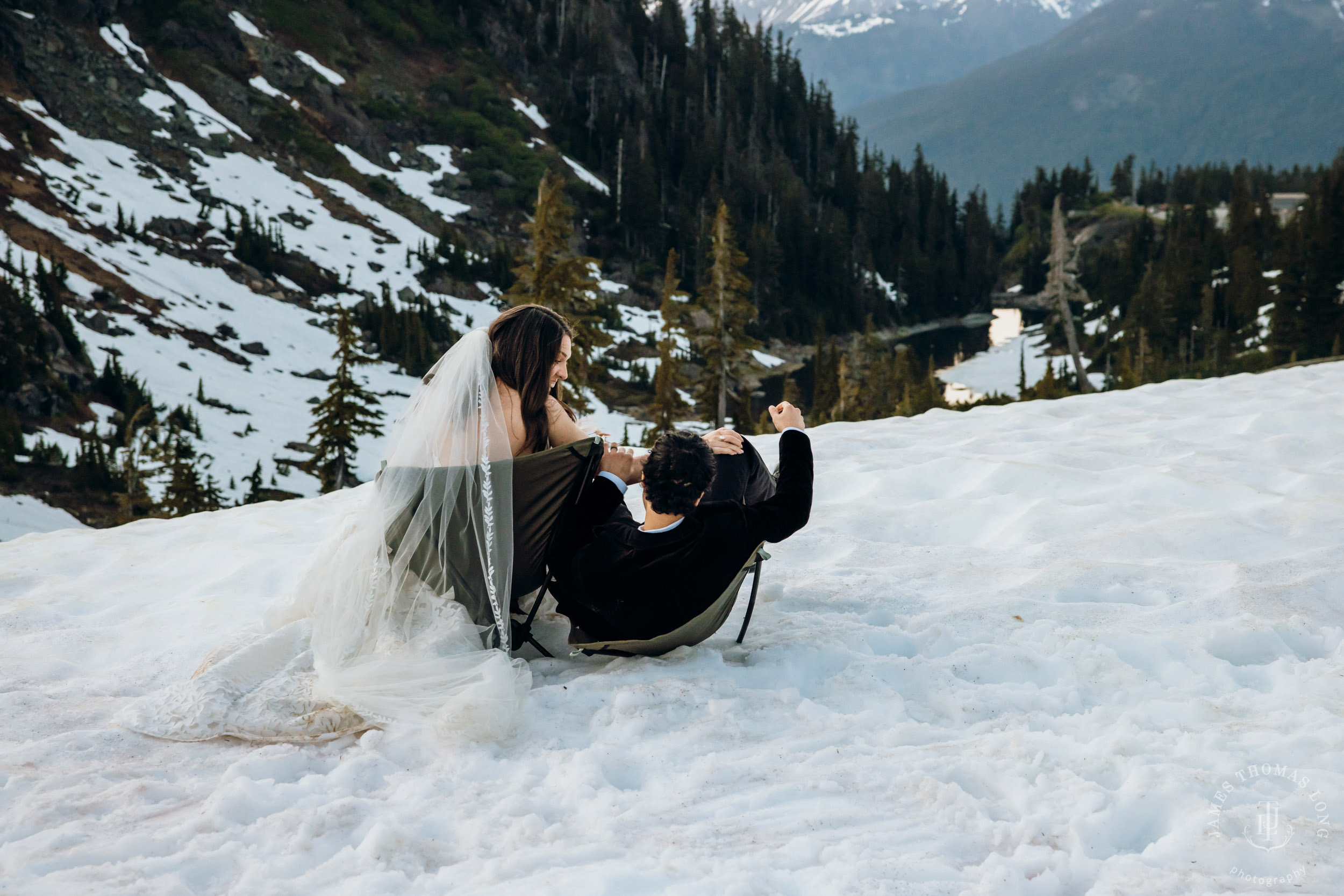 Mount Baker North Cascades adventure elopement by Seattle wedding photographer James Thomas Long Photography