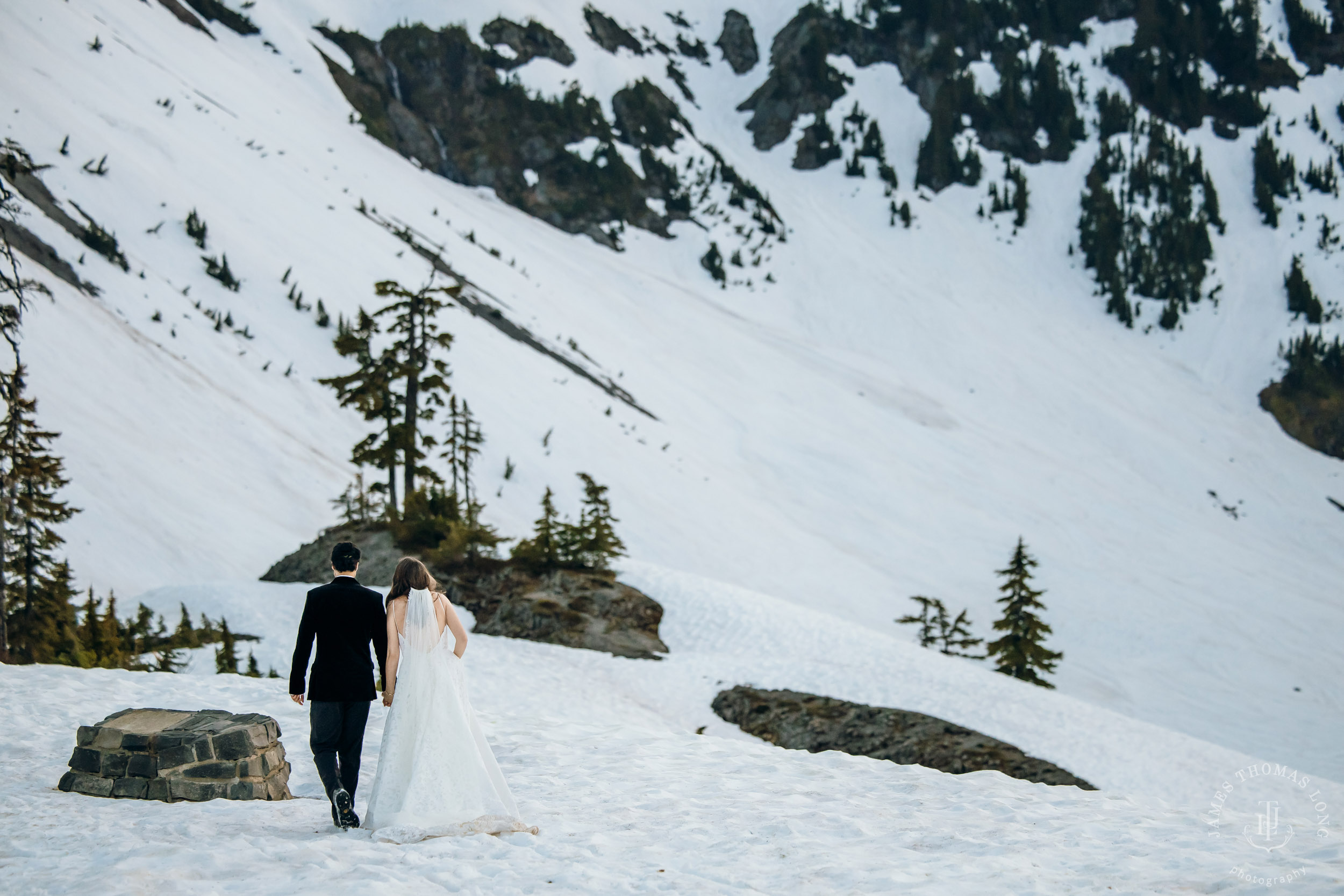 Mount Baker North Cascades adventure elopement by Seattle wedding photographer James Thomas Long Photography